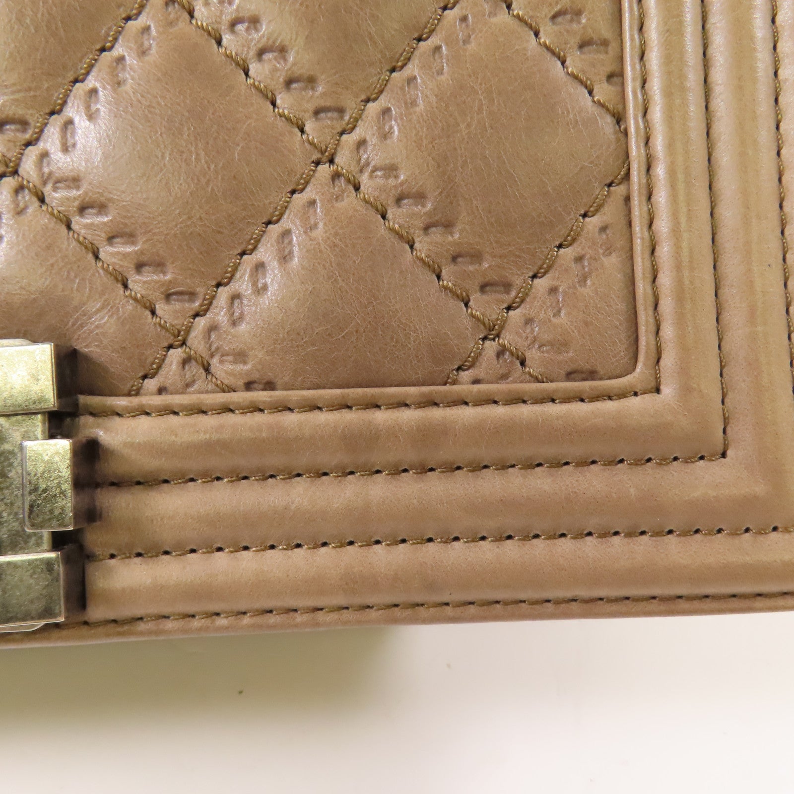 CHANEL 【激減優惠】牛皮皮革Boy 25銀扣鏈帶肩背袋