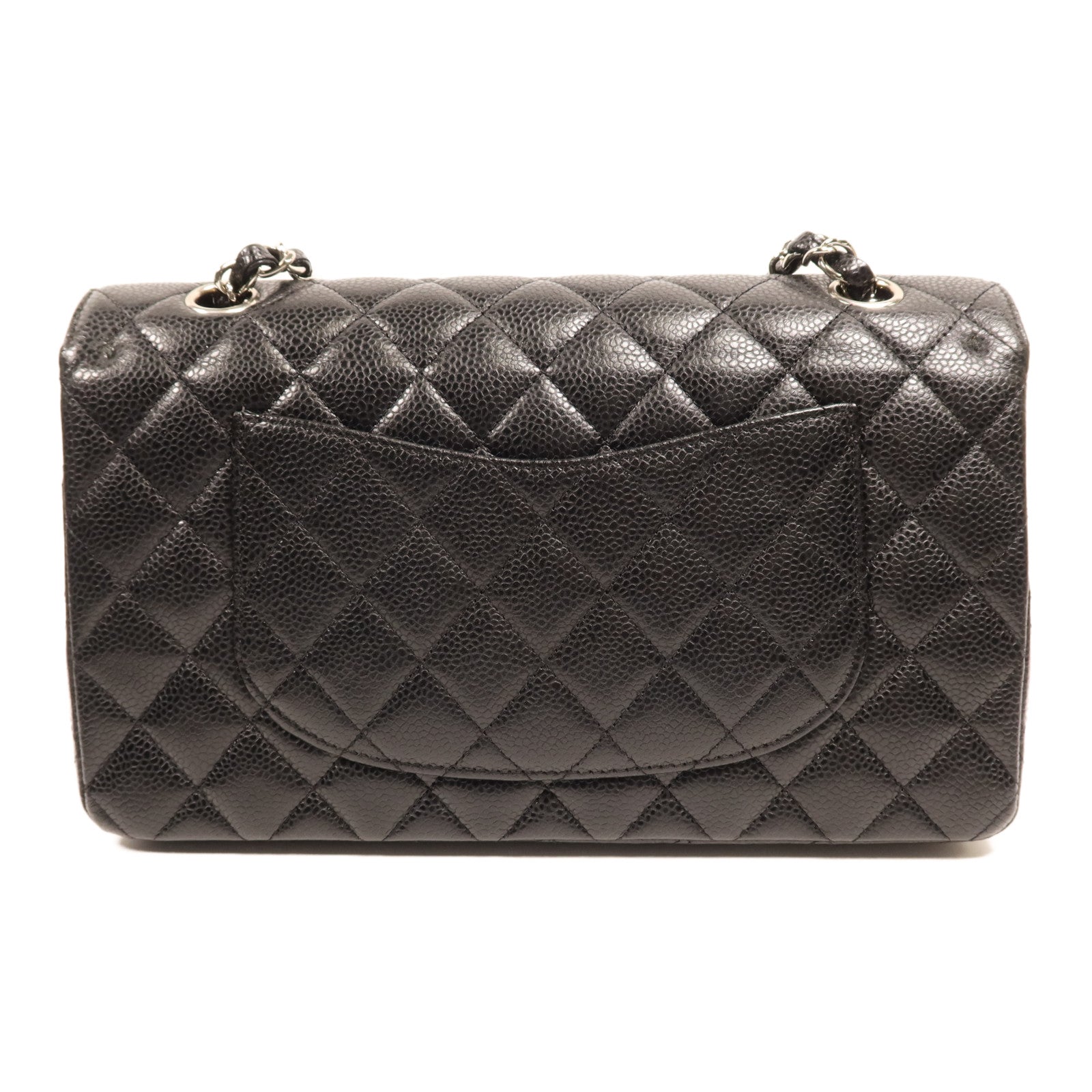 CHANEL 【激減優惠】牛皮皮革Classic 25銀扣鏈帶肩背袋