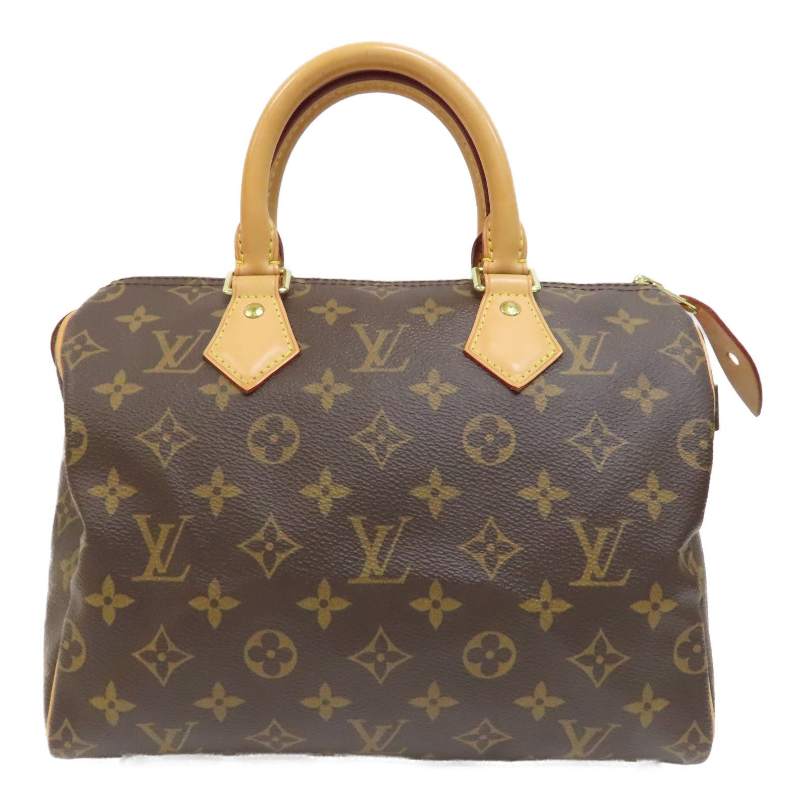 LOUIS VUITTON Monogram Speedy 25金扣手挽袋啡色