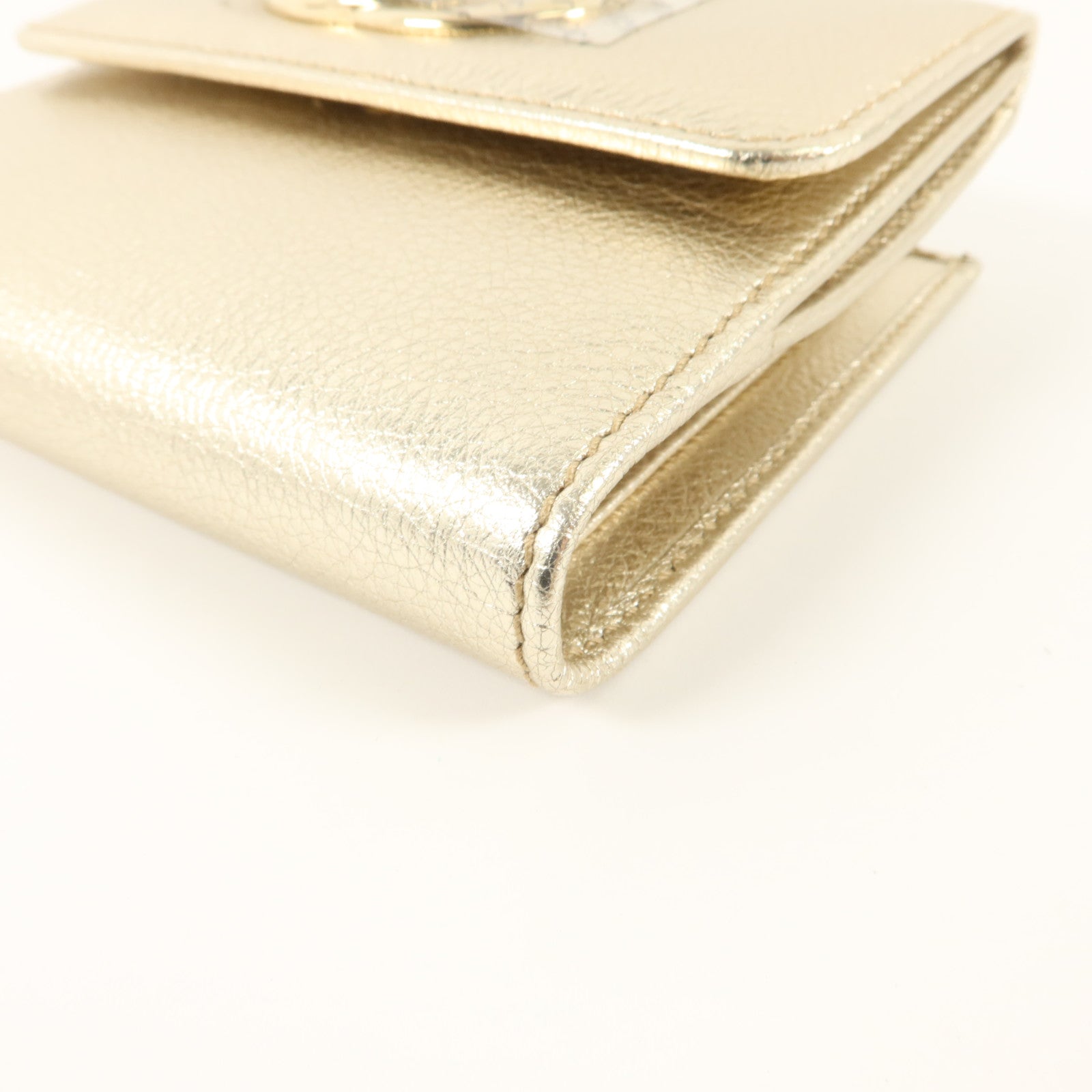 GUCCI 牛皮皮革Interlocking G W Hook Wallet錢包