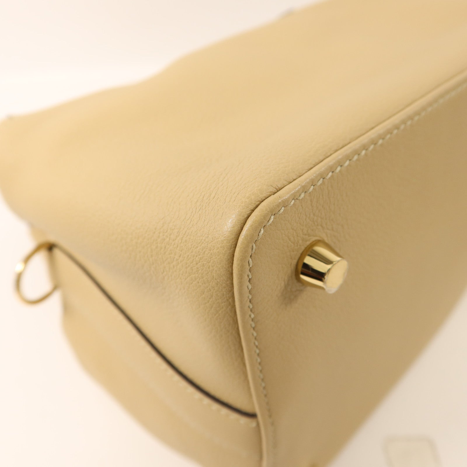 HERMES Evercolor皮革Tool Box 20金扣手挽肩背兩用袋Trench/Cuivre