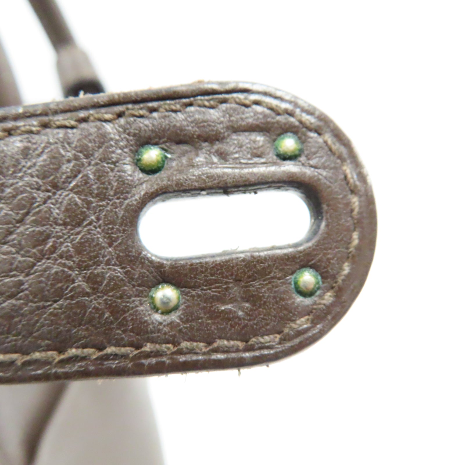 HERMES **【激減優惠】Clemence皮革Lindy 34銀扣手挽肩背兩用袋啡色