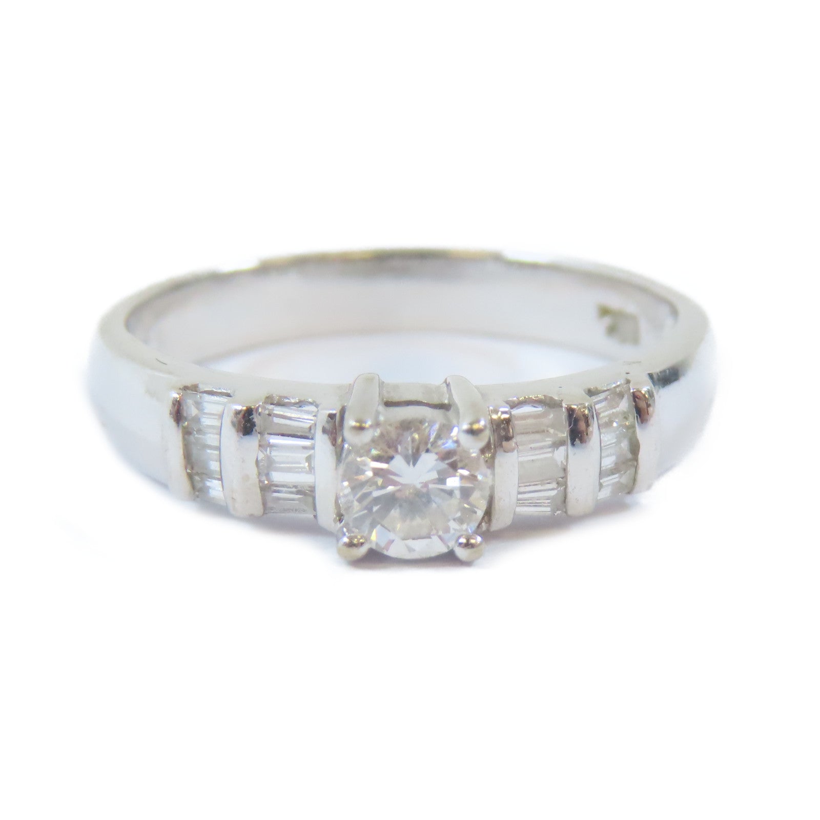 JEWELRY 18K白金Diamond Ring 0.25ct/0.21ct鑽石戒指US#6.25