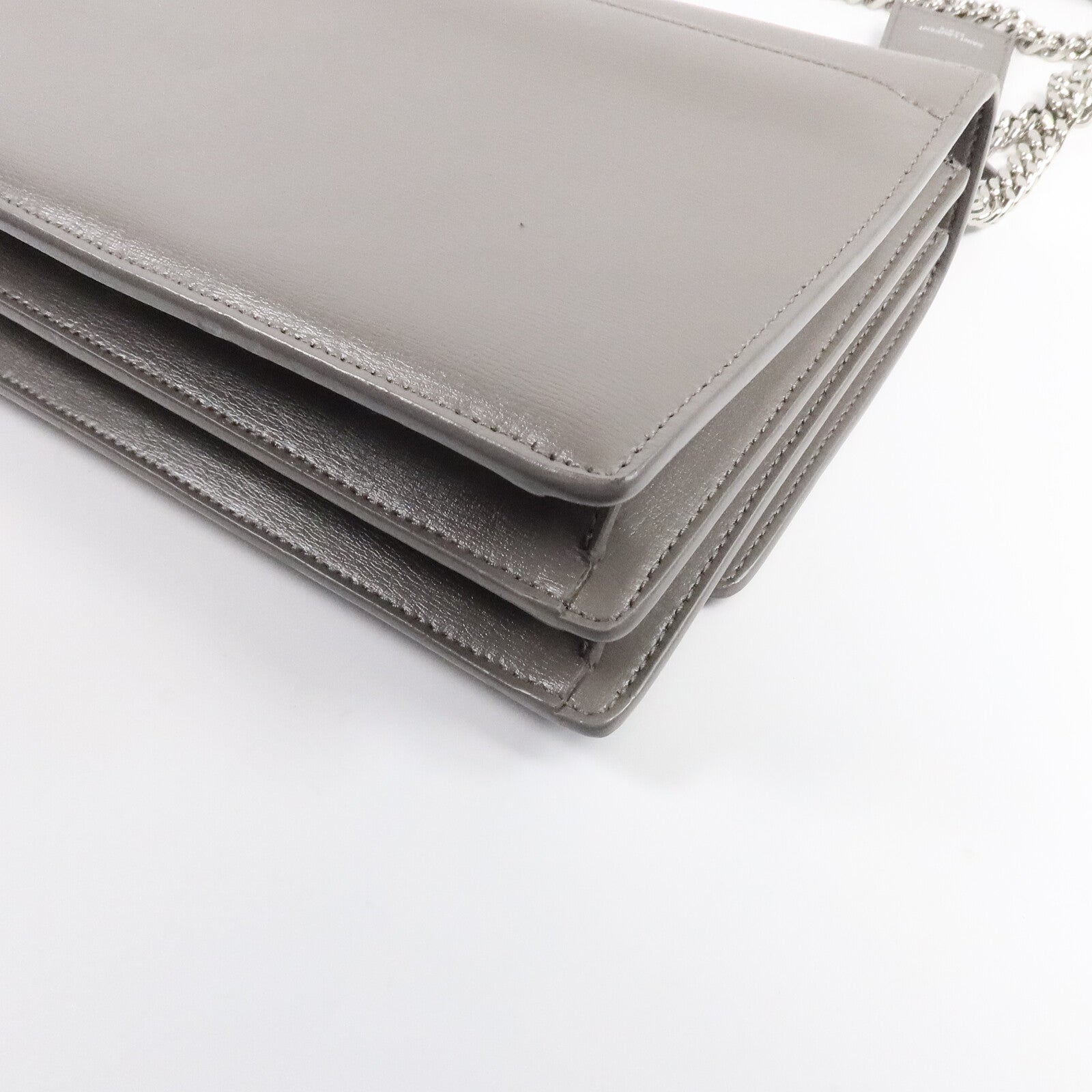 SAINT LAURENT 牛皮皮革Shoulder Bag鏈帶肩背袋