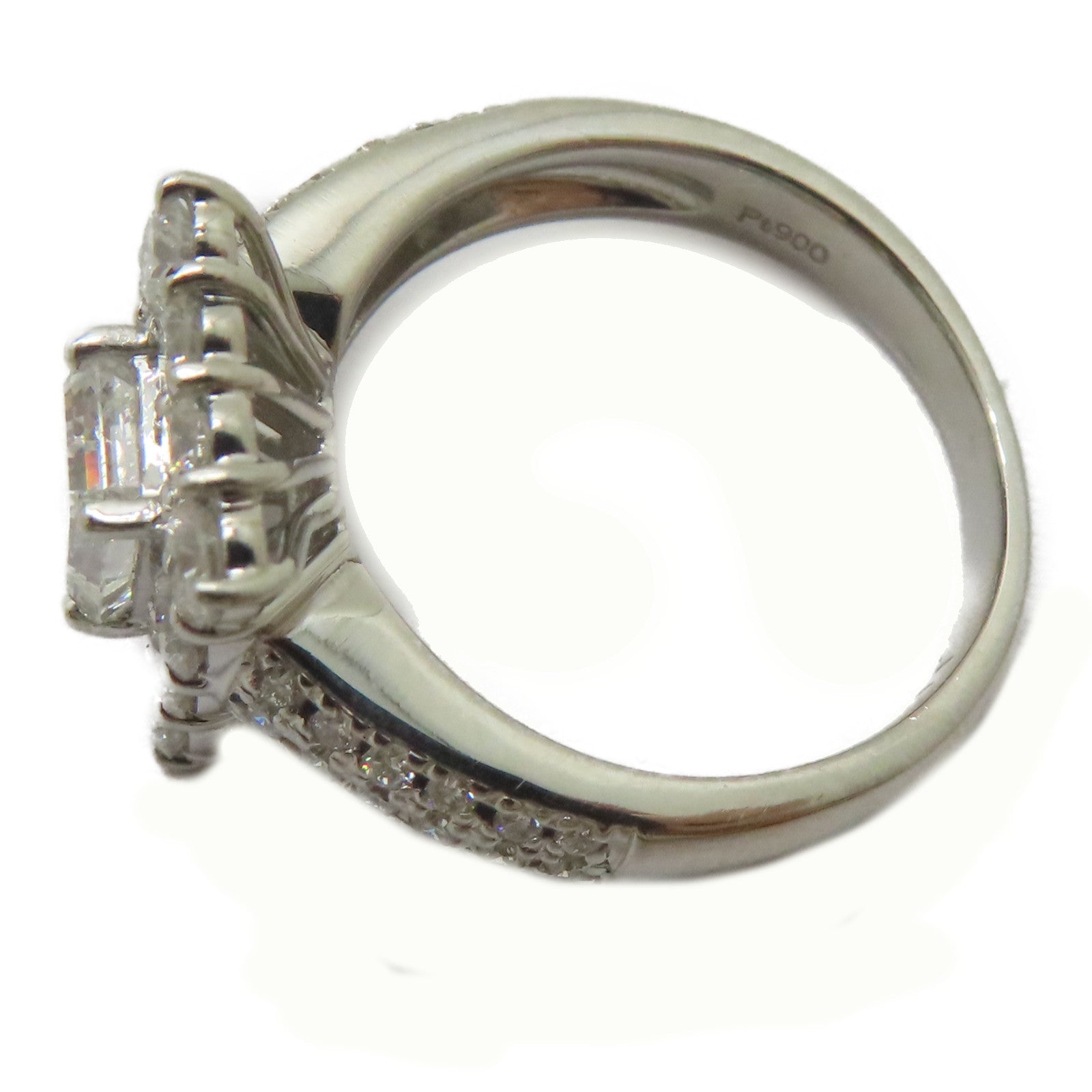 JEWELRY 【激減優惠】PT900鉑金Diamond Ring 1.045ct鑽石/1.11ct鑚石戒指US#6