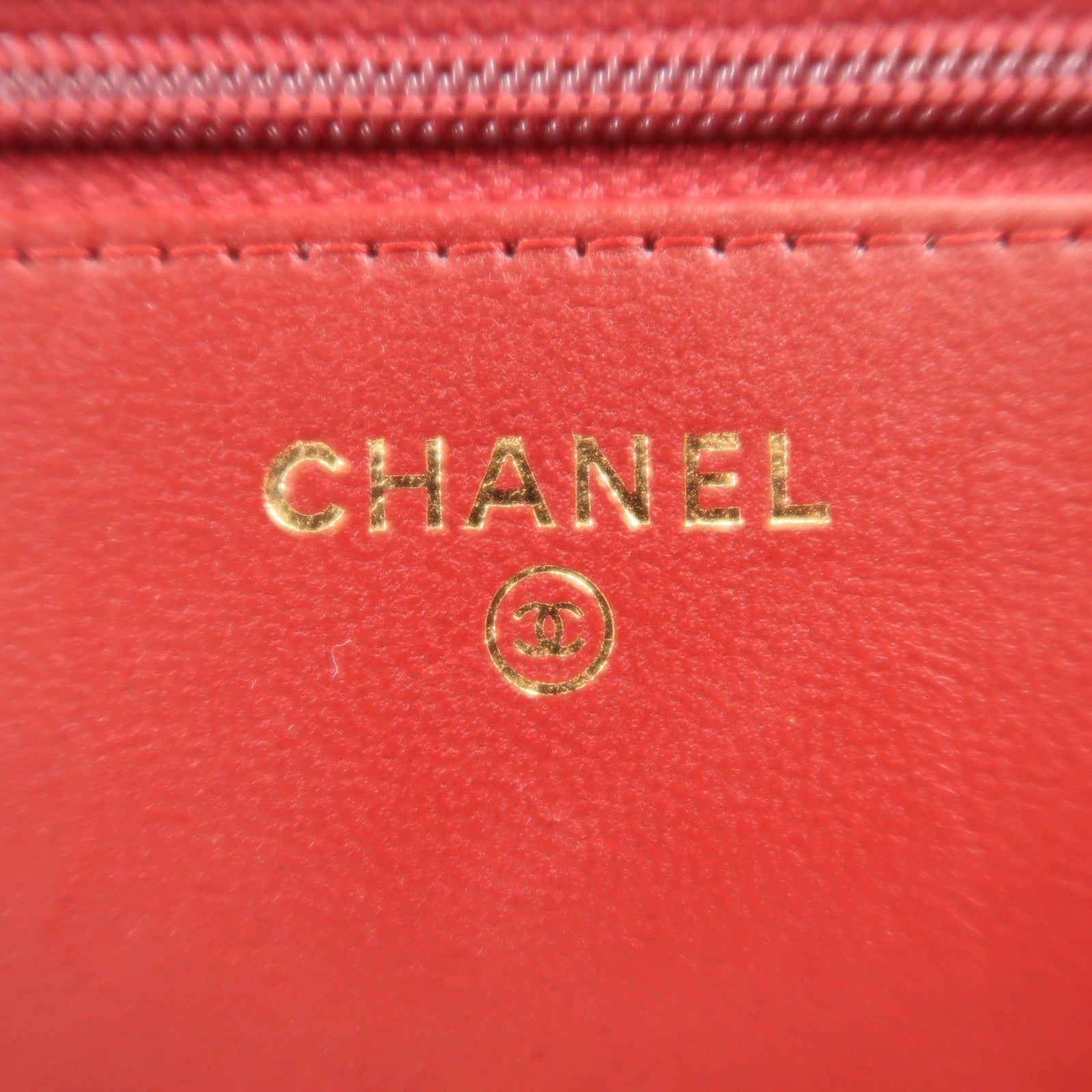 CHANEL 牛皮皮革WOC Wallet On Chain金扣鏈帶肩背袋