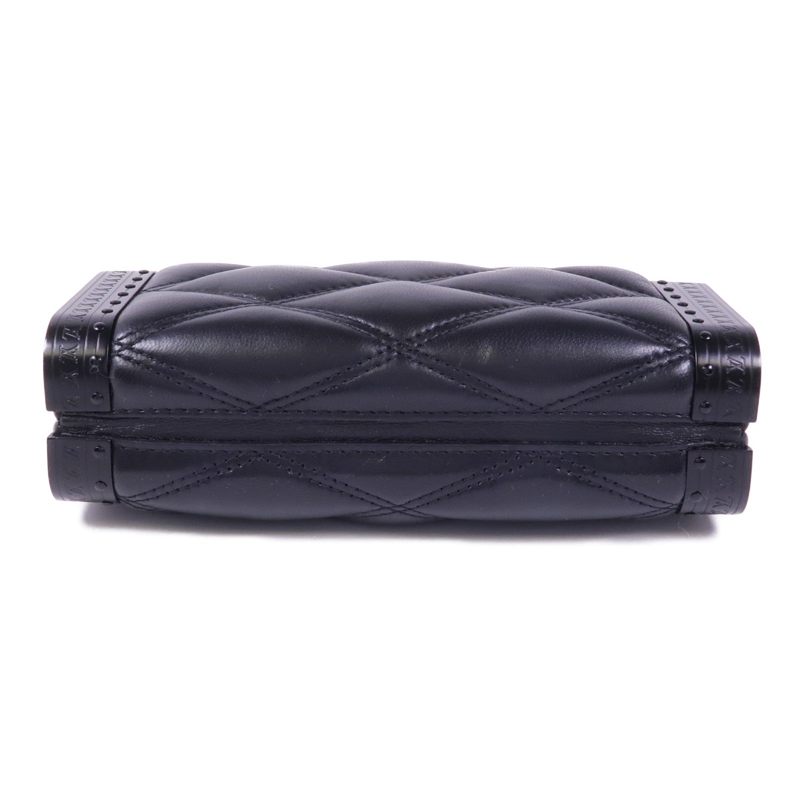 LOUIS VUITTON 【激減優惠】羊皮皮革Vanity Case金扣肩背袋