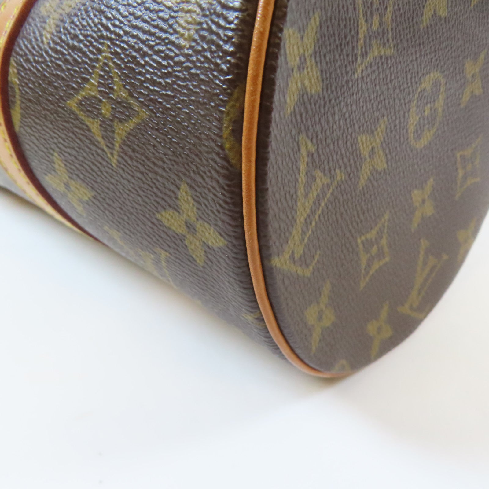 LOUIS VUITTON Monogram Papillon GM Shoulder Bag金扣肩背袋啡色