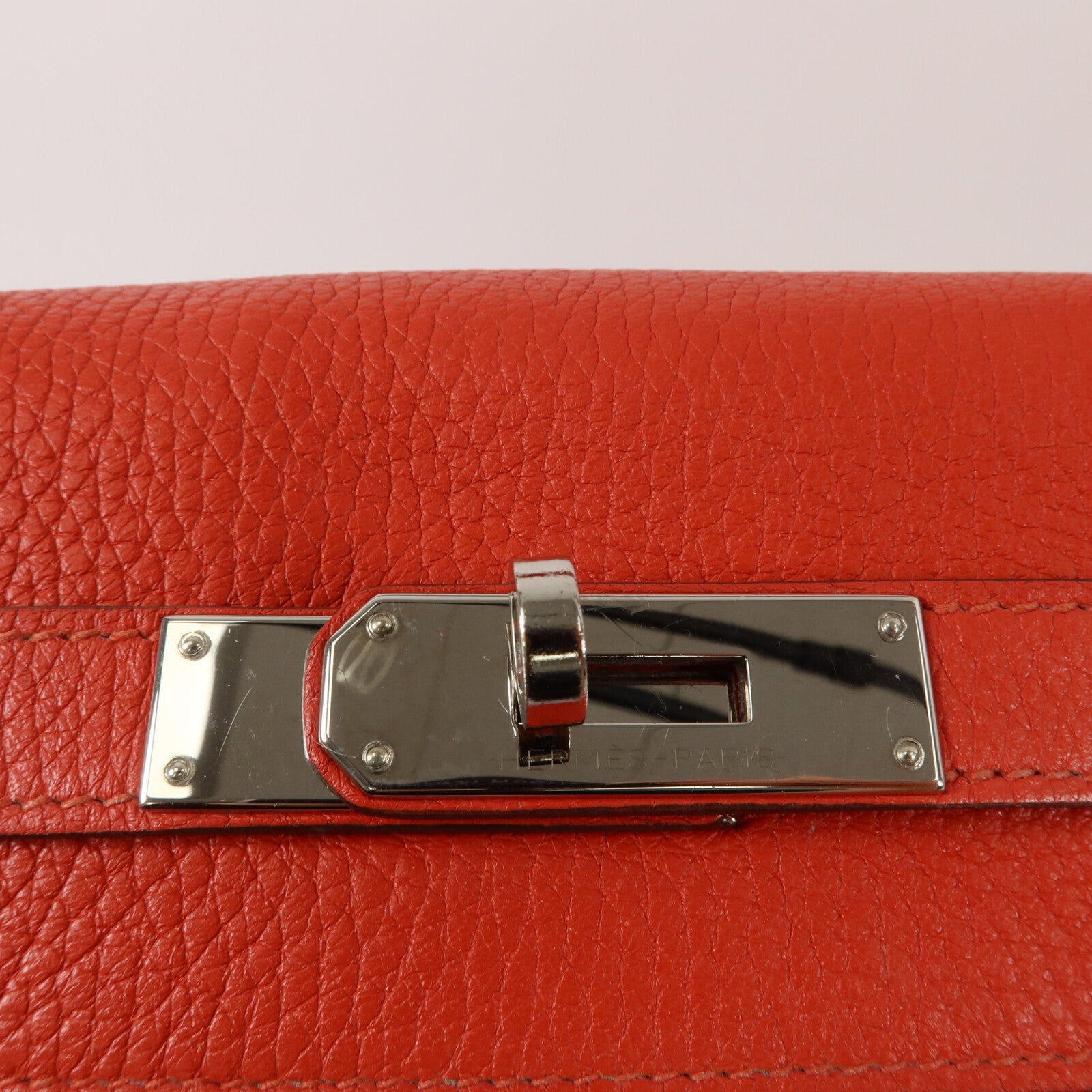 HERMES Togo皮革Kelly 32手挽肩背兩用袋Rose Pivoine