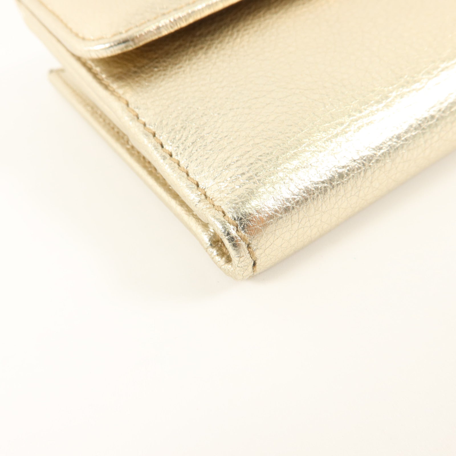 GUCCI 牛皮皮革Interlocking G W Hook Wallet錢包