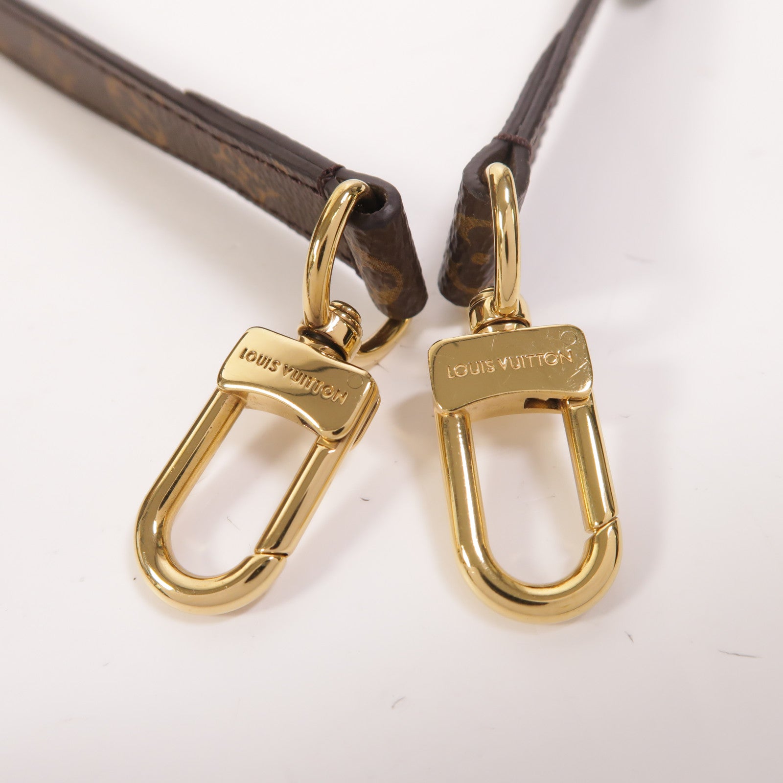 LOUIS VUITTON Monogram Sac Plat BB金扣手挽肩背兩用袋棕色