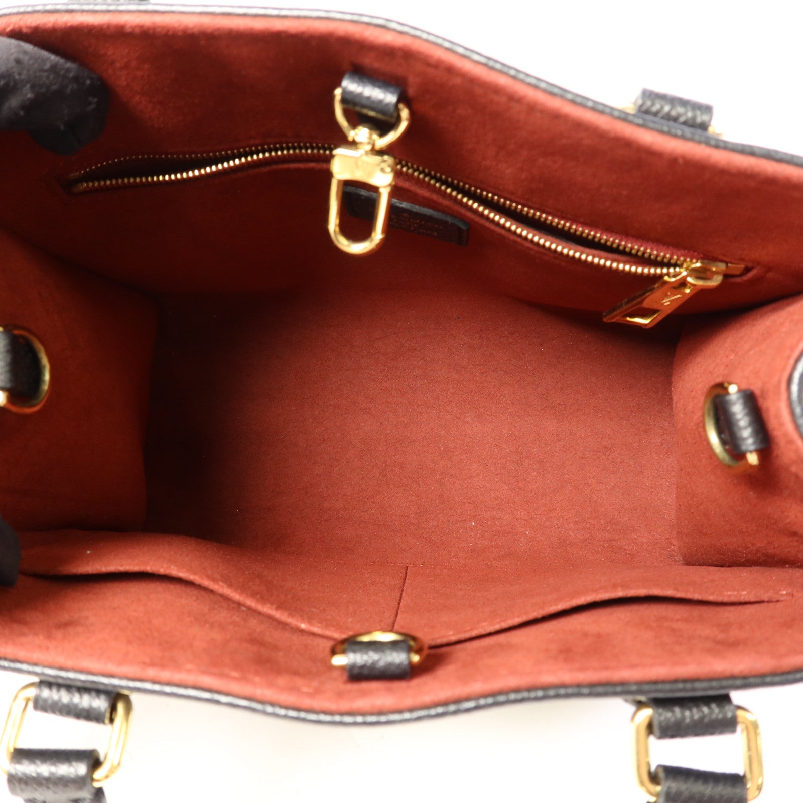 LOUIS VUITTON Monogram Empreinte On The Go PM金扣手挽肩背兩用袋