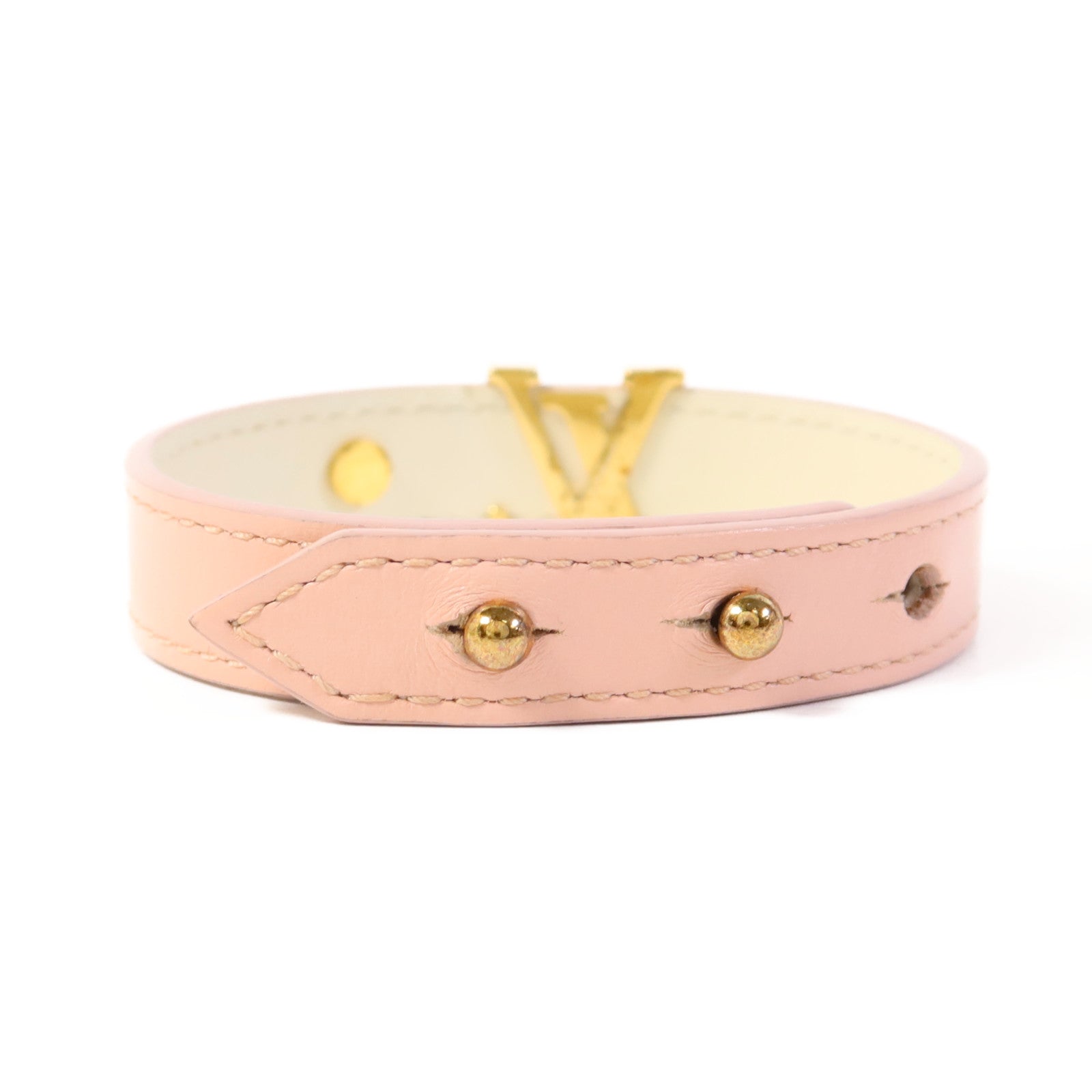 LOUIS VUITTON 【激減優惠】牛皮皮革Bracelets金扣手鐲