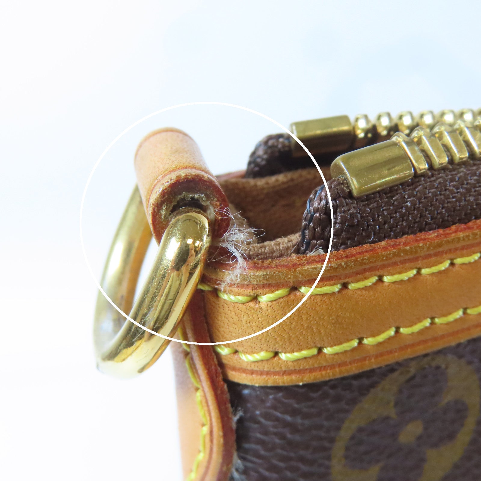 LOUIS VUITTON Monogram Palermo PM金扣手挽肩背兩用袋啡色