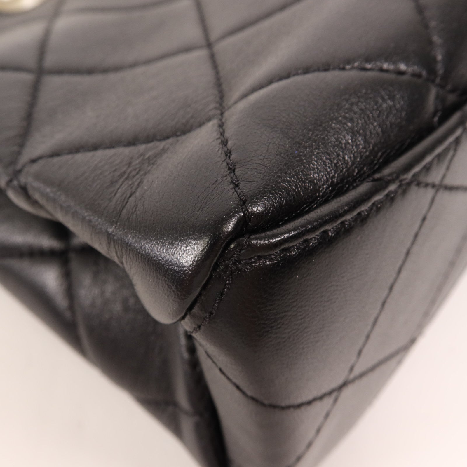 CHANEL 羊皮皮革25 Pearl Handle Shopping Bag金扣手挽肩背兩用袋