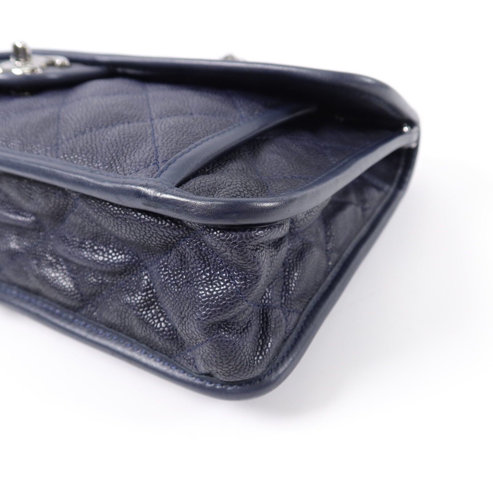 CHANEL 牛皮皮革French Riviera Chain Bag鏈帶肩背袋