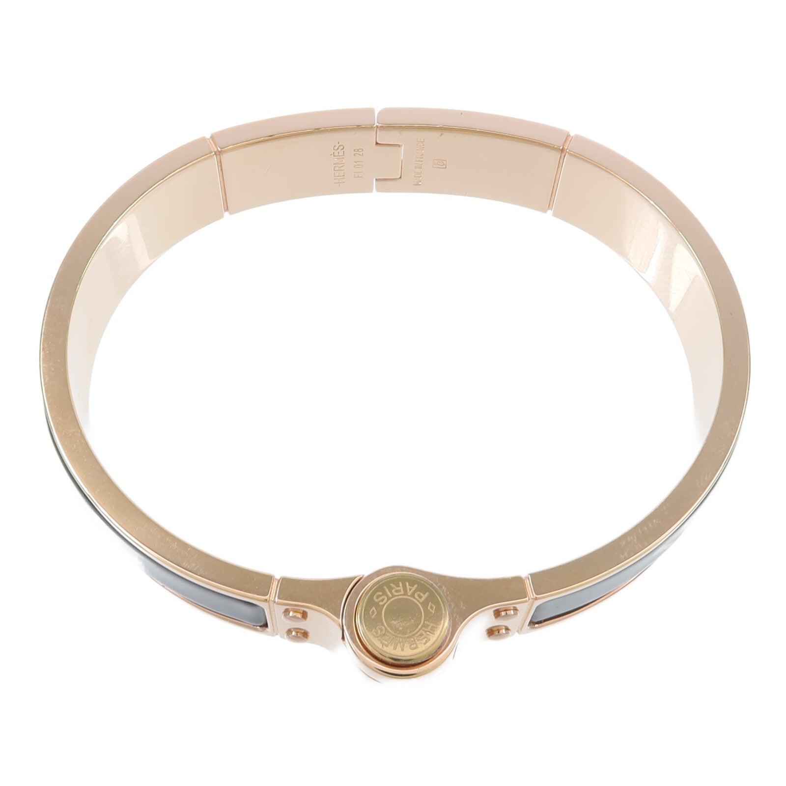 HERMES 金屬/琺瑯Charniere Bracelet手鐲
