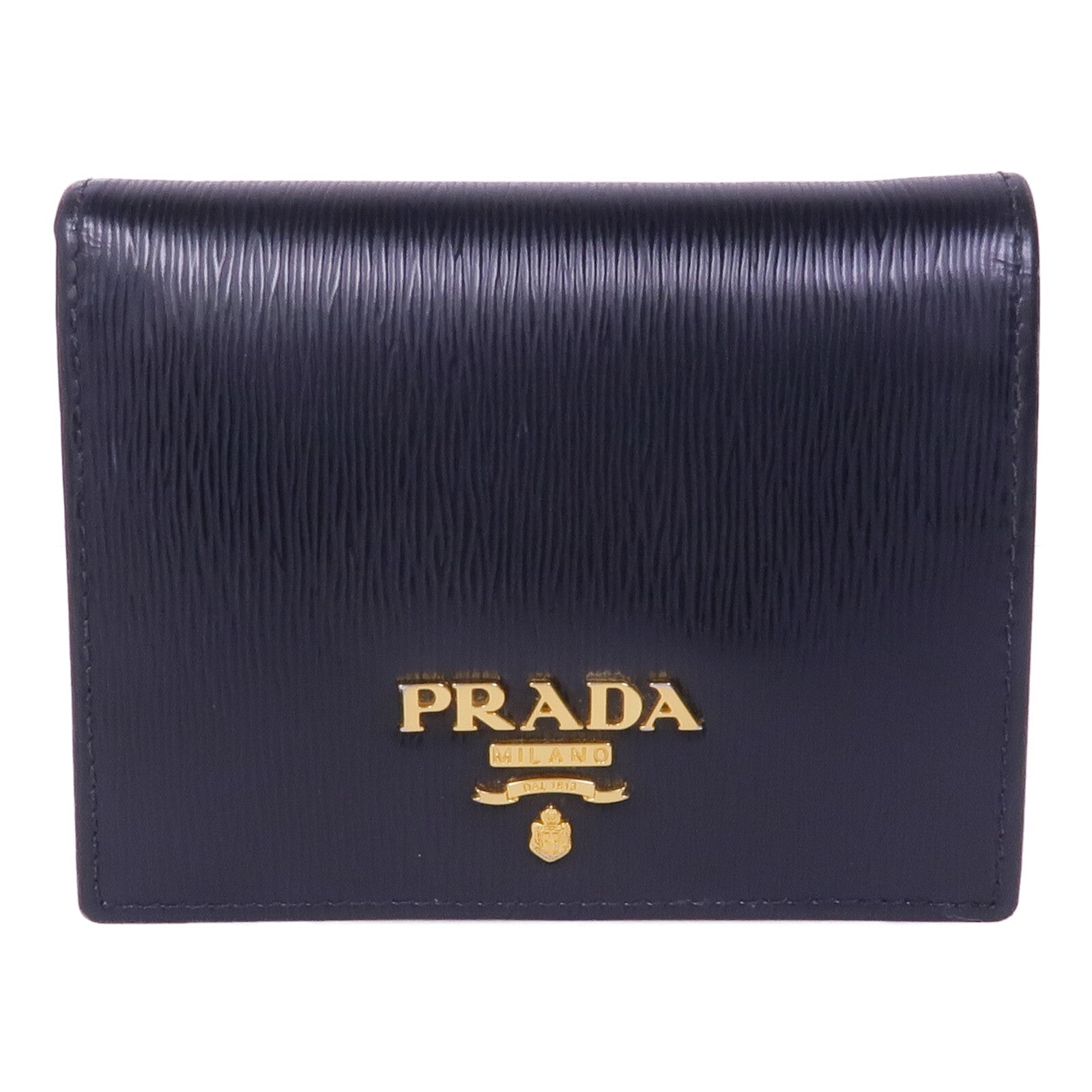 PRADA 牛皮皮革Wallet金扣錢包