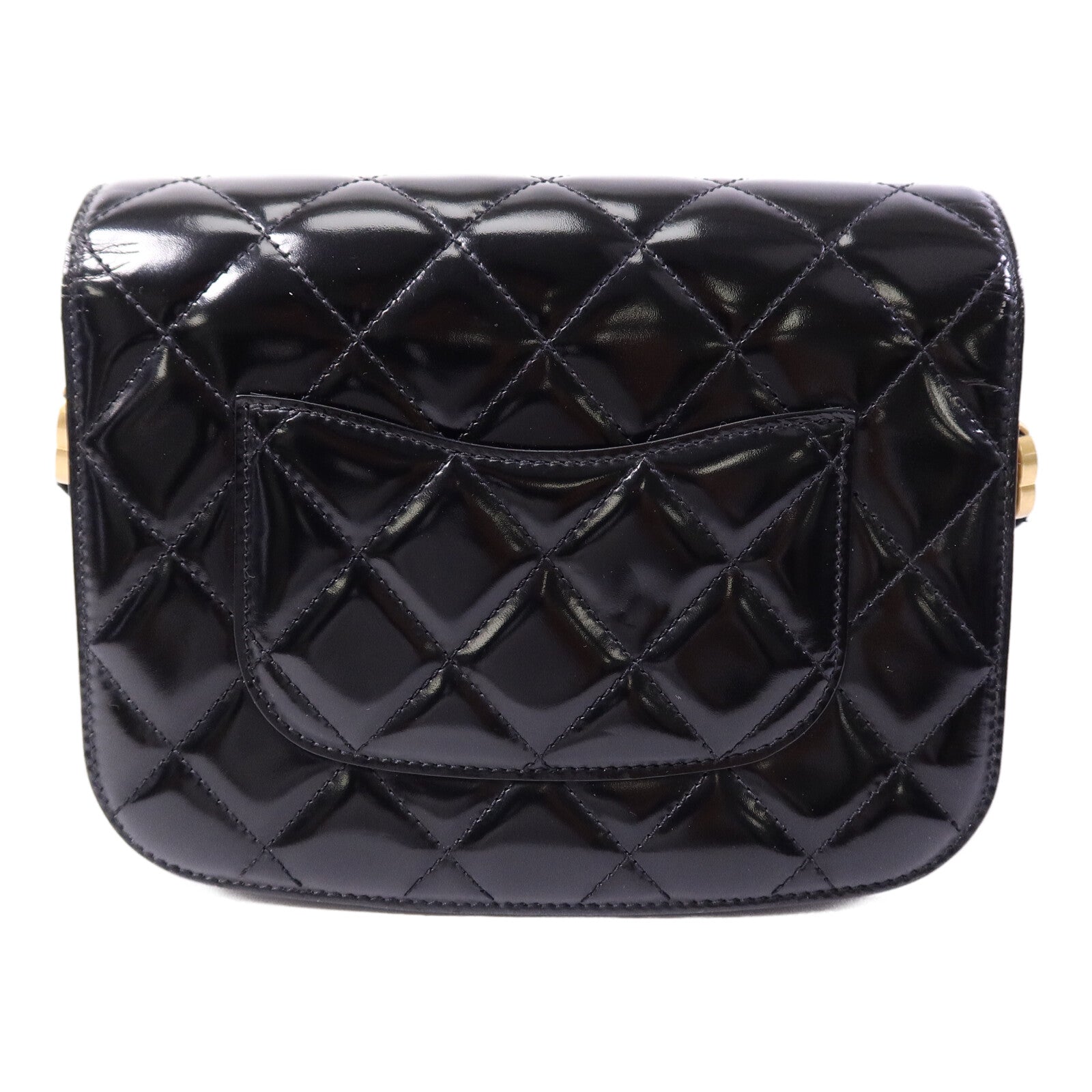 CHANEL 漆皮/麂皮皮革Mini Messenger肩背袋