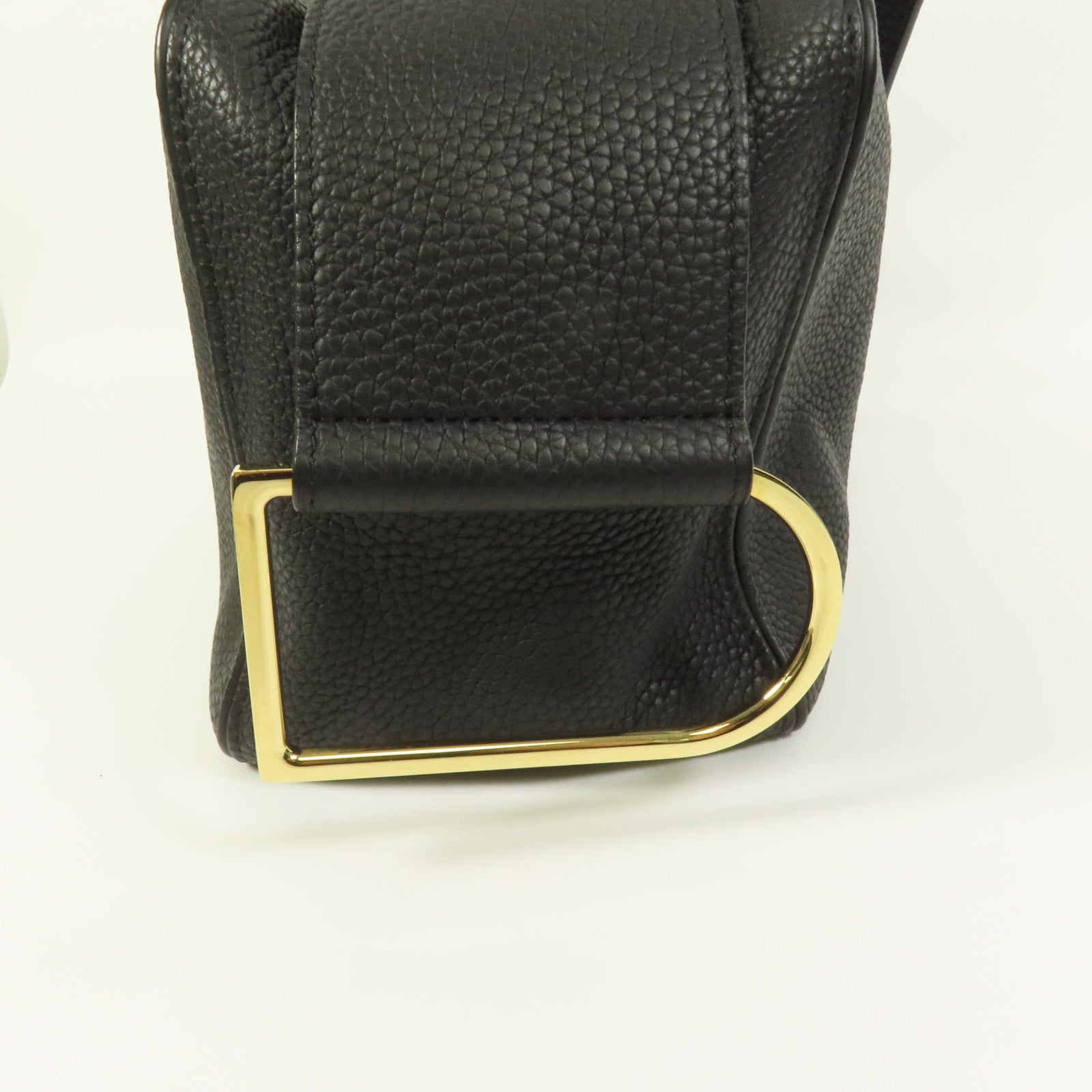 Delvaux 牛皮皮革Cool Box MM金扣手挽肩背兩用袋