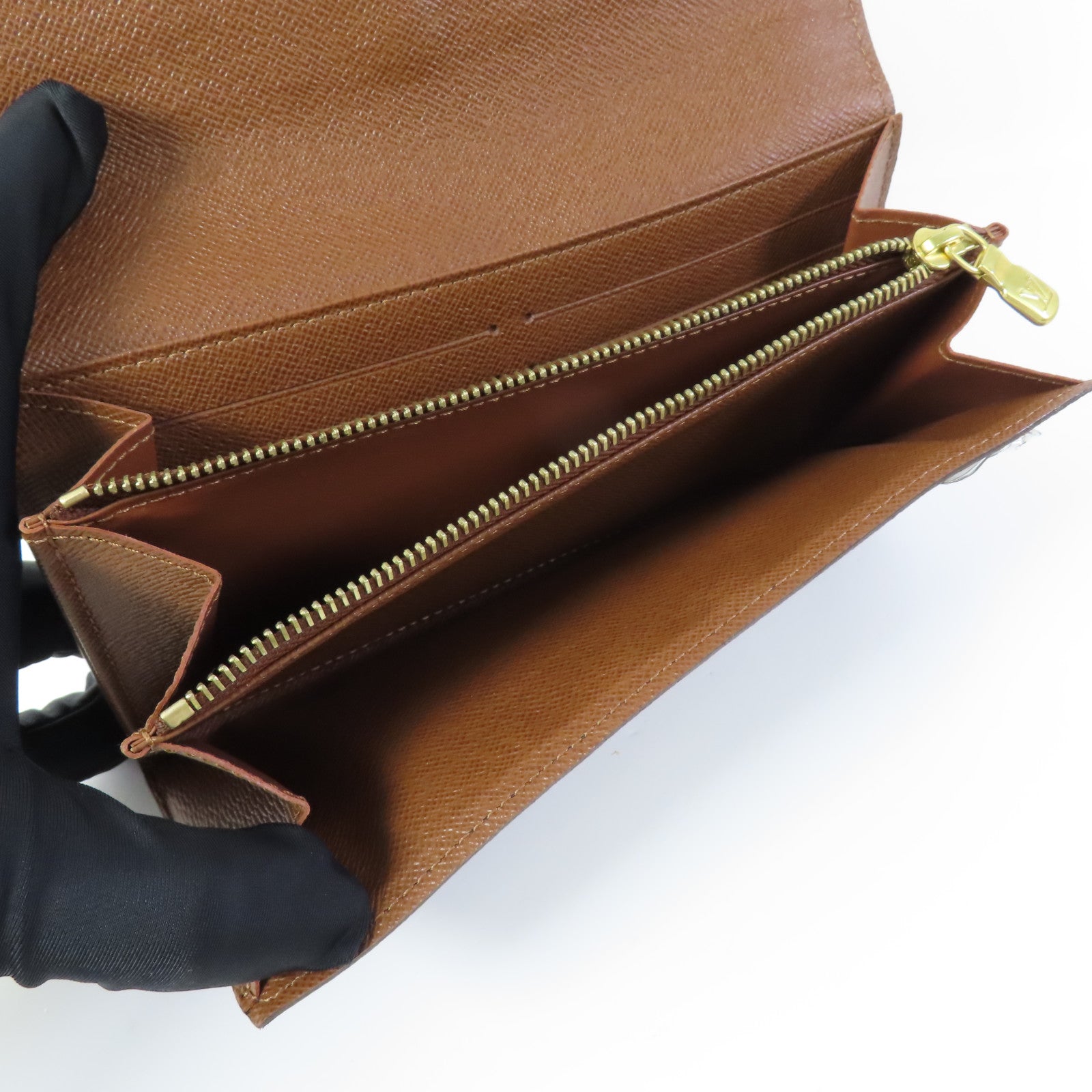 LOUIS VUITTON LV GHW Portefeuille Sarah Long Wallet M61734 Monogram Brown