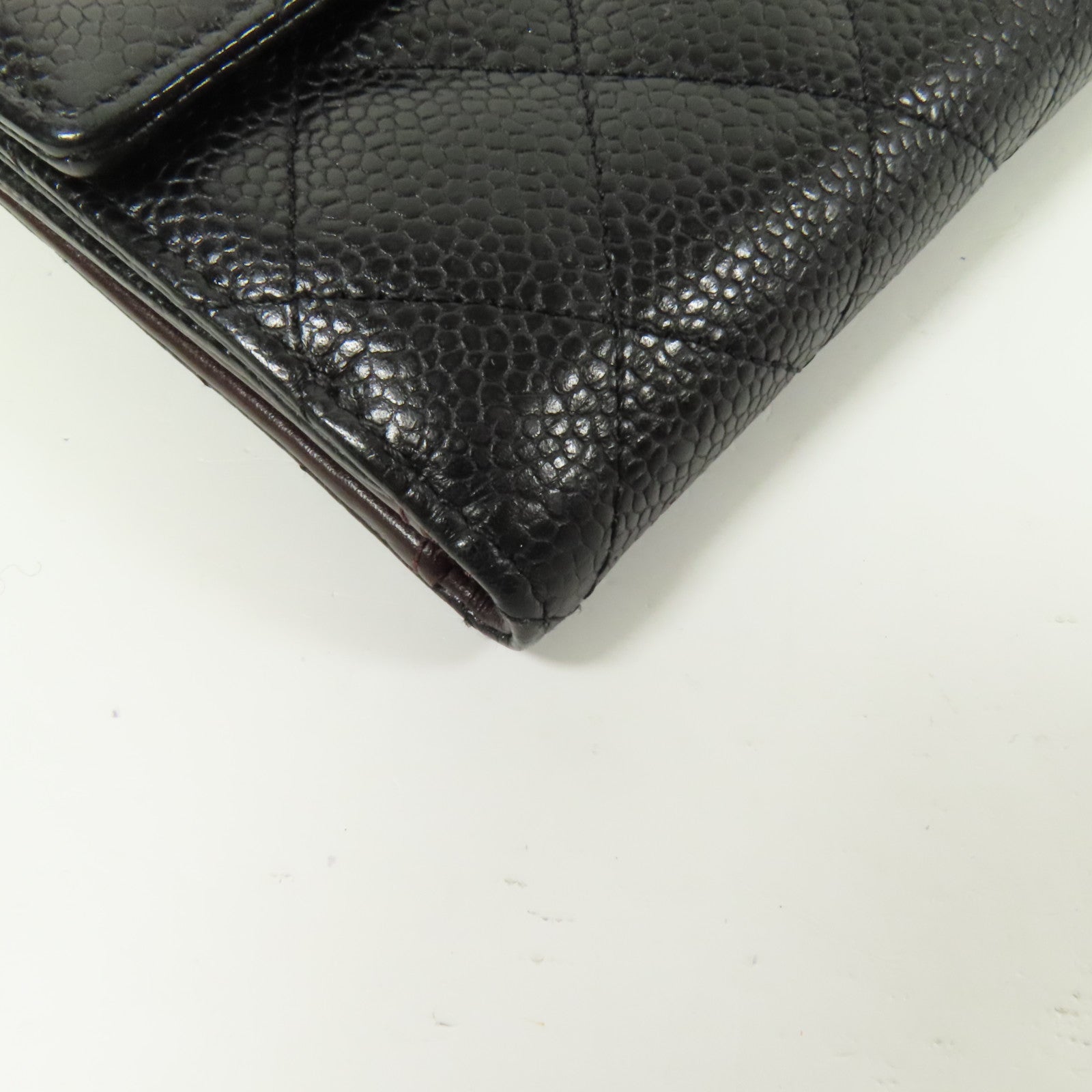 CHANEL 牛皮皮革Wallet金扣錢包