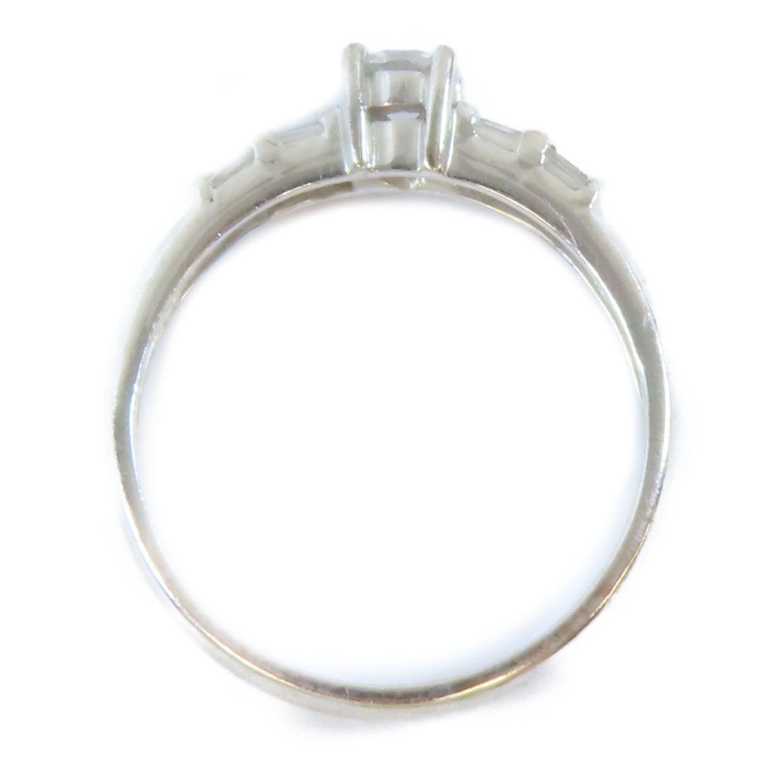 JEWELRY 18K白金Diamond Ring 0.25ct/0.21ct鑽石戒指US#6.25