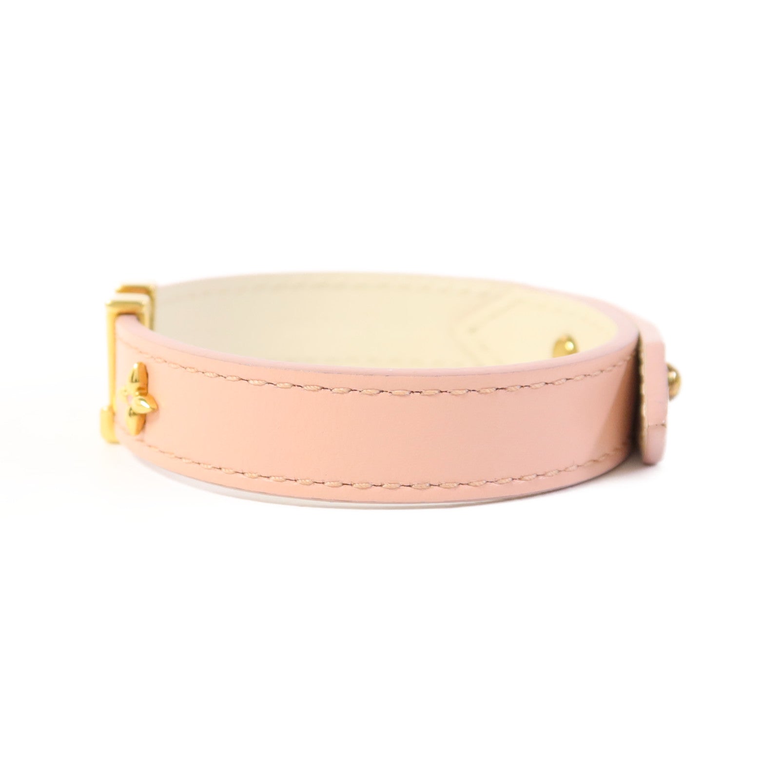 LOUIS VUITTON 【激減優惠】牛皮皮革Bracelets金扣手鐲