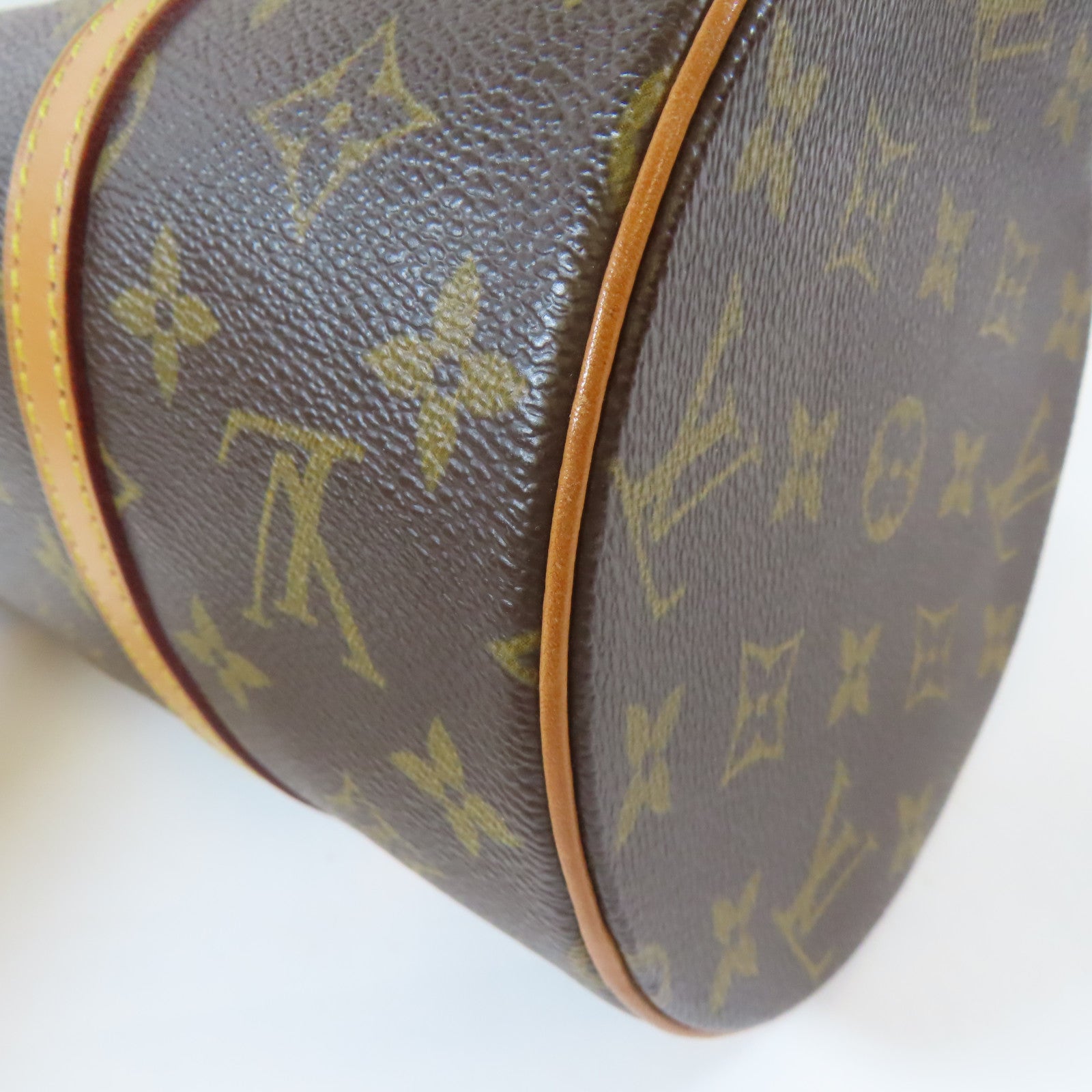 LOUIS VUITTON Monogram Papillon GM Shoulder Bag金扣肩背袋啡色