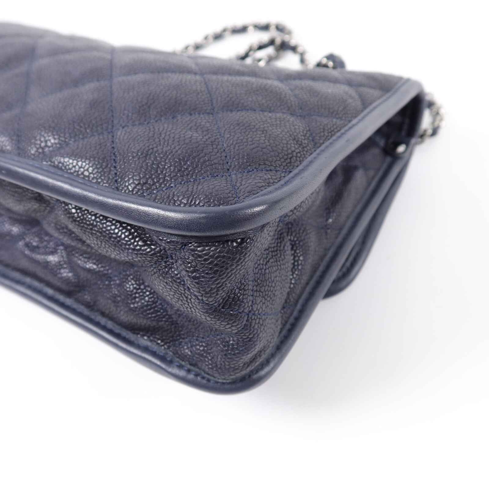 CHANEL 牛皮皮革French Riviera Chain Bag鏈帶肩背袋