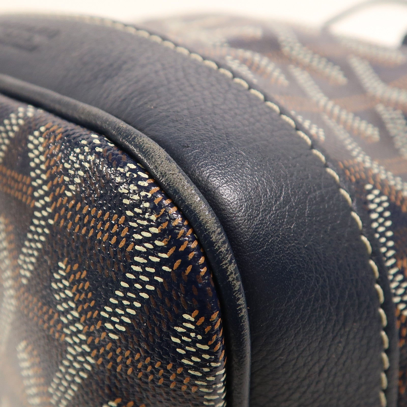 GOYARD 塗層帆布Petit Flot Bucket銀扣肩背袋