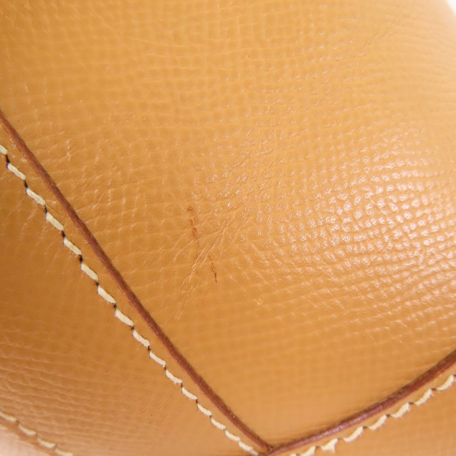 HERMES VGC皮革Sorbonne金扣肩背袋