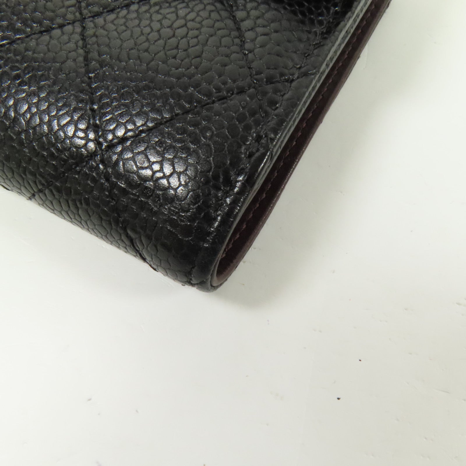 CHANEL 牛皮皮革Wallet金扣錢包