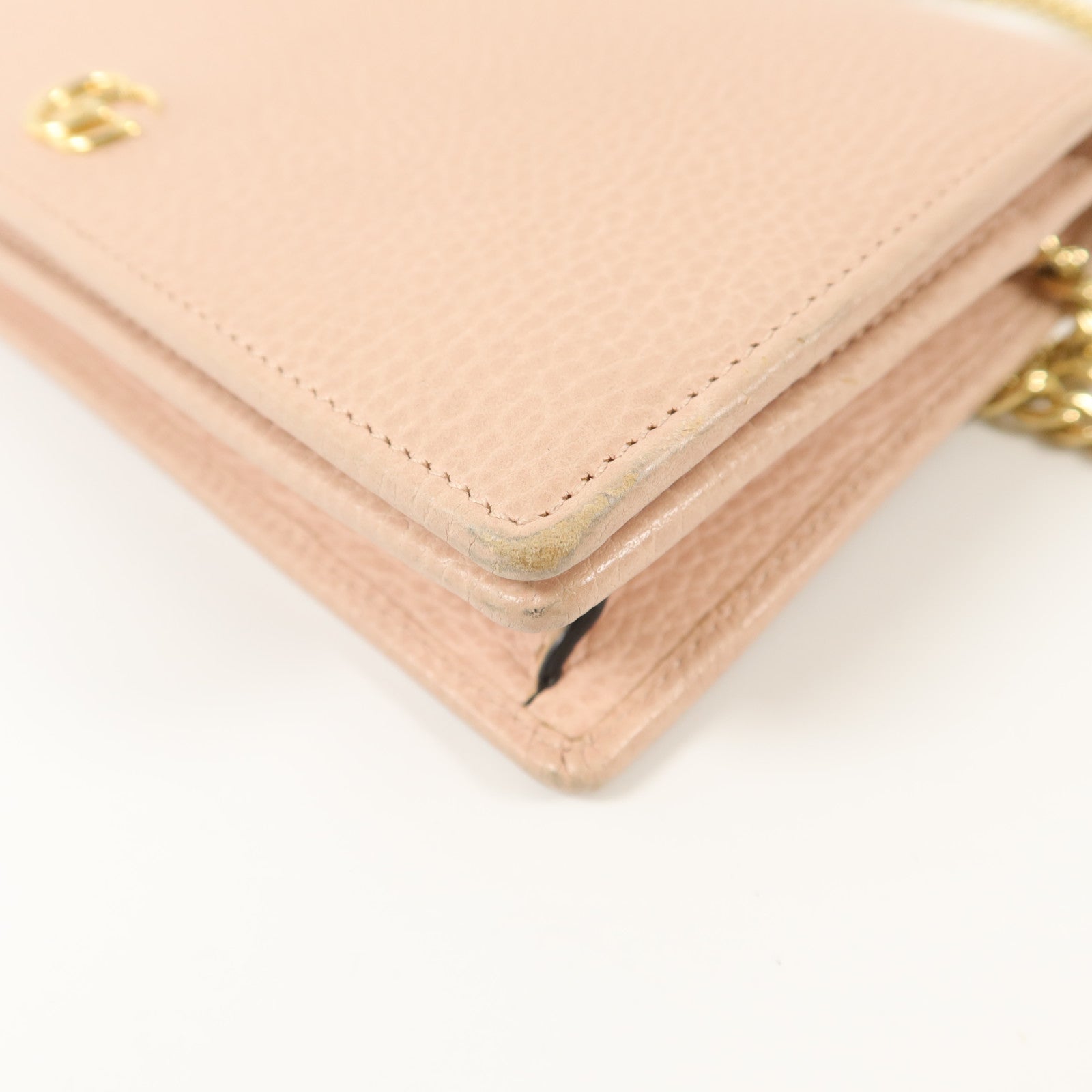 GUCCI 【激減優惠】牛皮皮革WOC Wallet On Chain鏈帶肩背袋