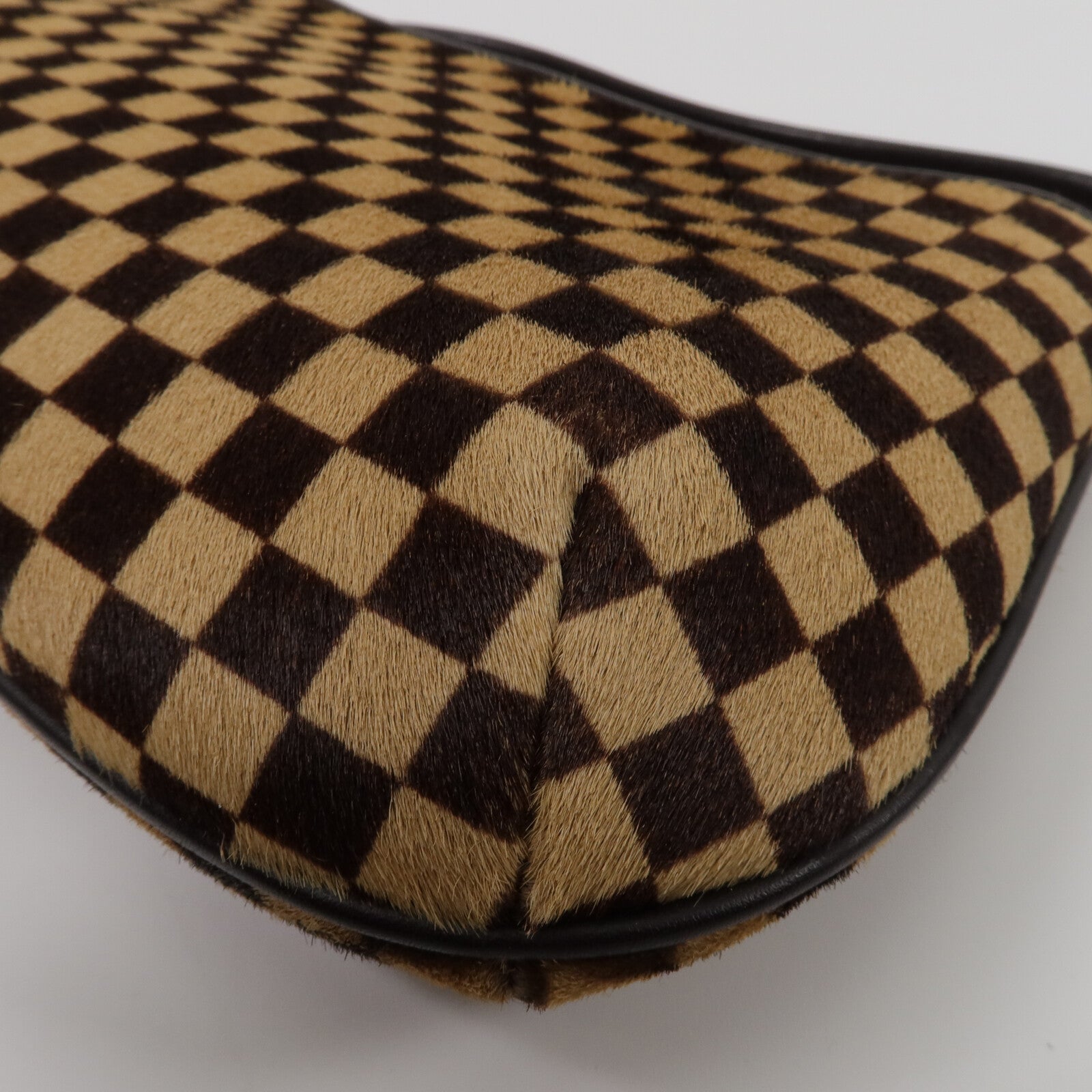 LOUIS VUITTON Damier/馬毛Sauvage Tigre手挽袋