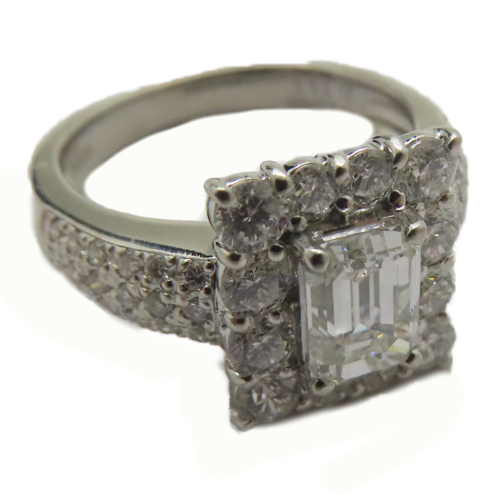 JEWELRY 【激減優惠】PT900鉑金Diamond Ring 1.045ct鑽石/1.11ct鑚石戒指US#6
