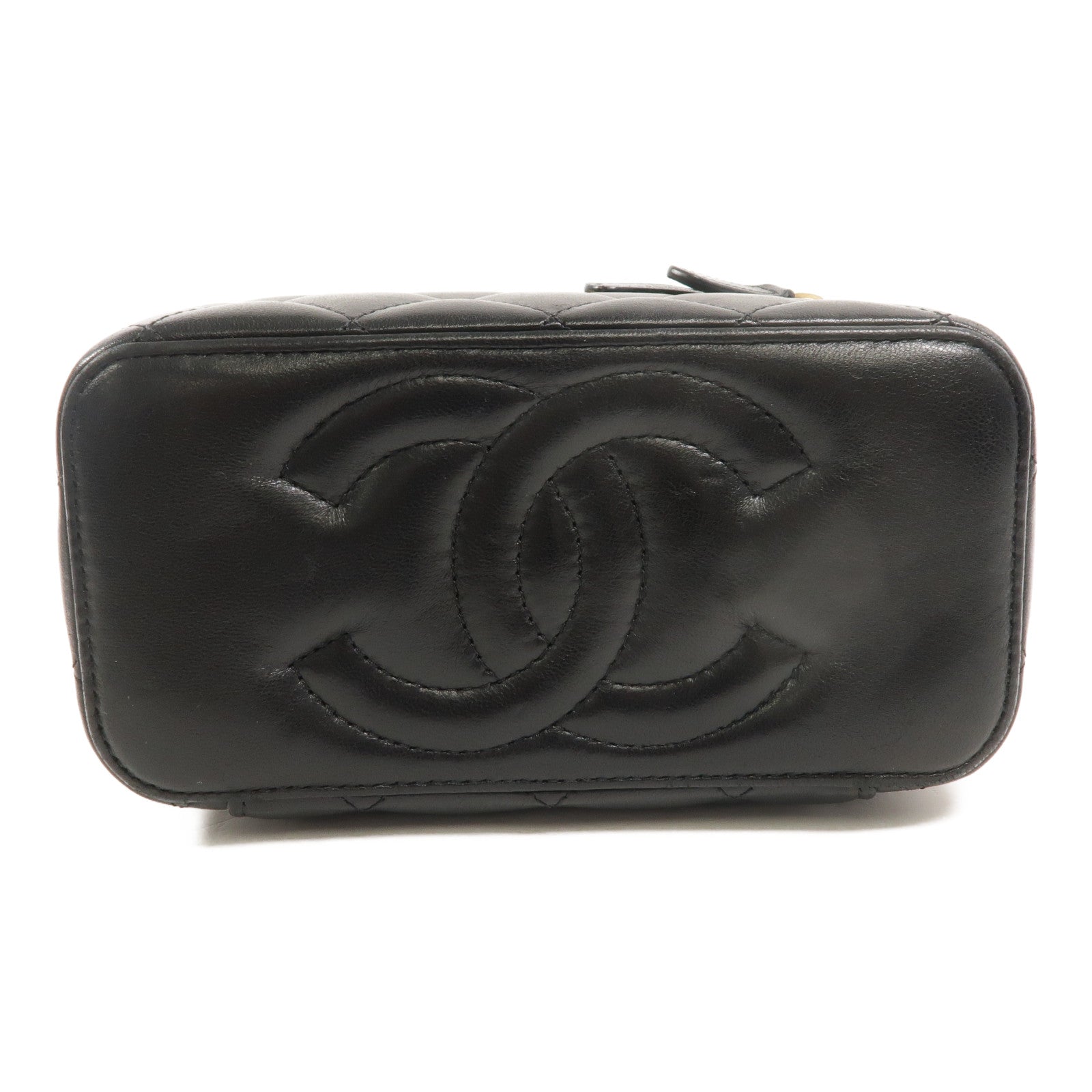 CHANEL 羊皮皮革Vanity Case鏈帶肩背袋