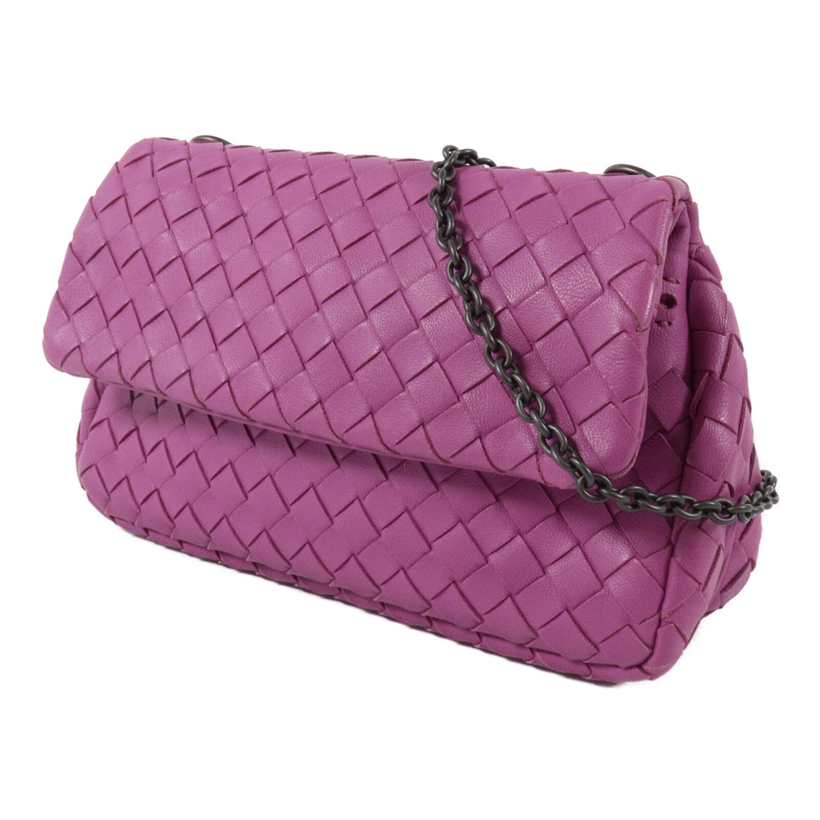 BOTTEGA VENETA 羊皮皮革Shoulder Bag鏈帶肩背袋