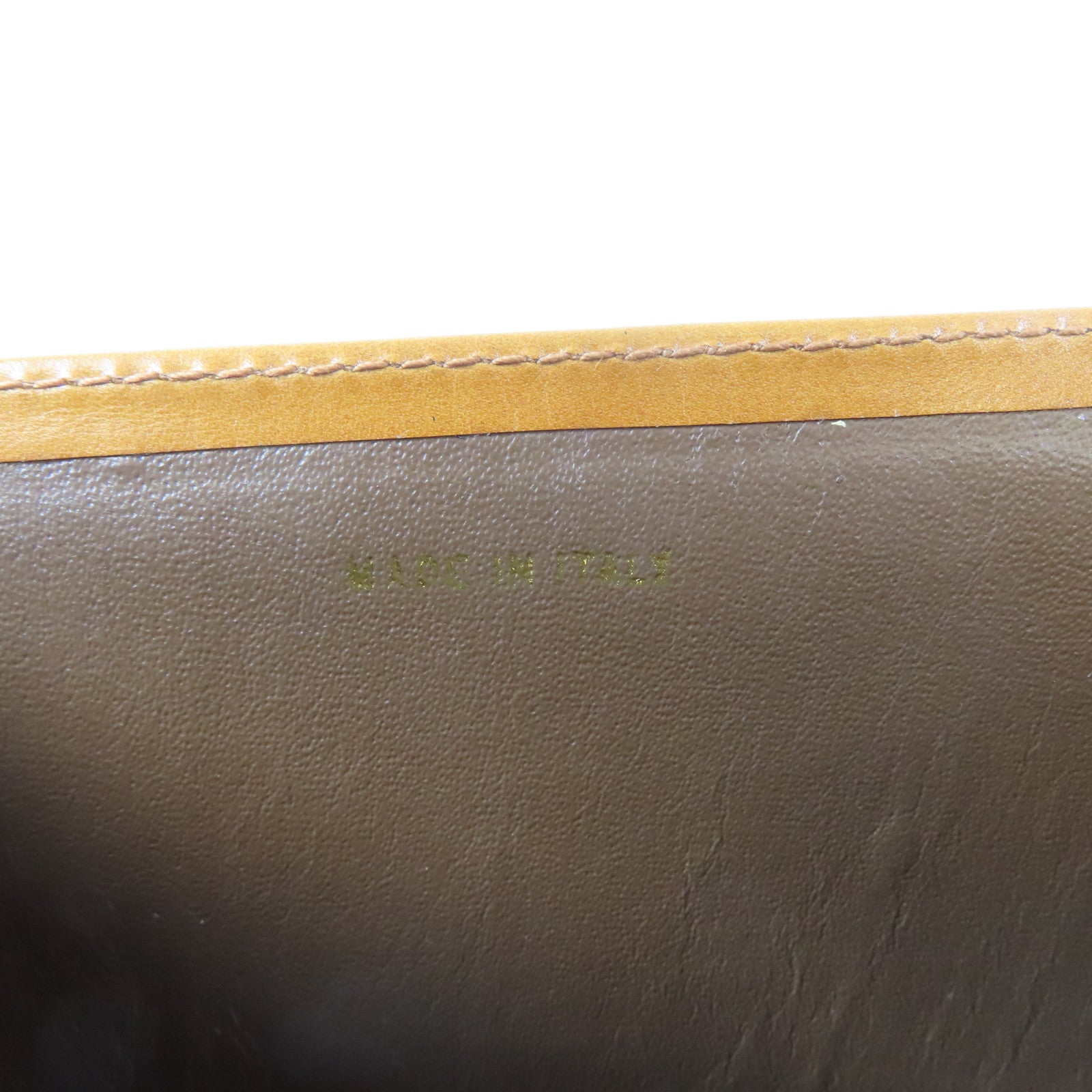 CELINE 牛皮皮革Shoulder Bag金扣金扣肩背袋啡色