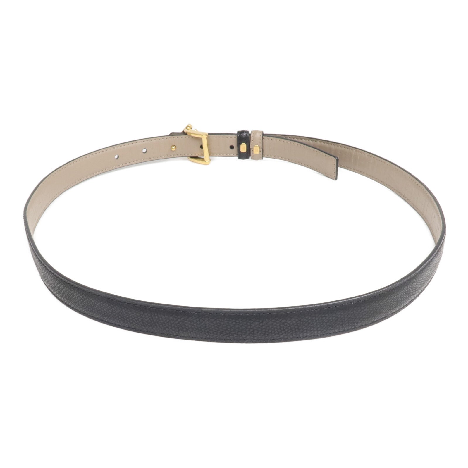 FENDI 牛皮皮革FF Diamonds Belt金扣皮帶
