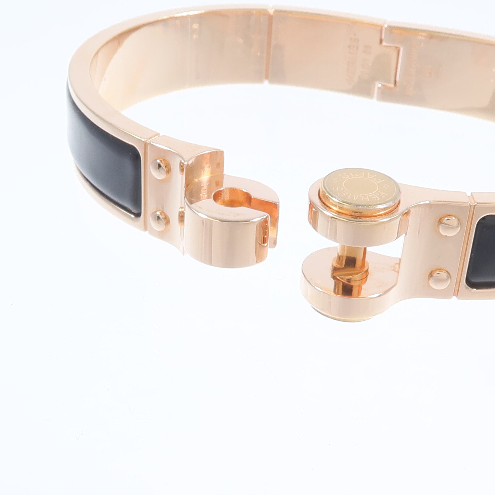 HERMES 金屬/琺瑯Charniere Bracelet手鐲