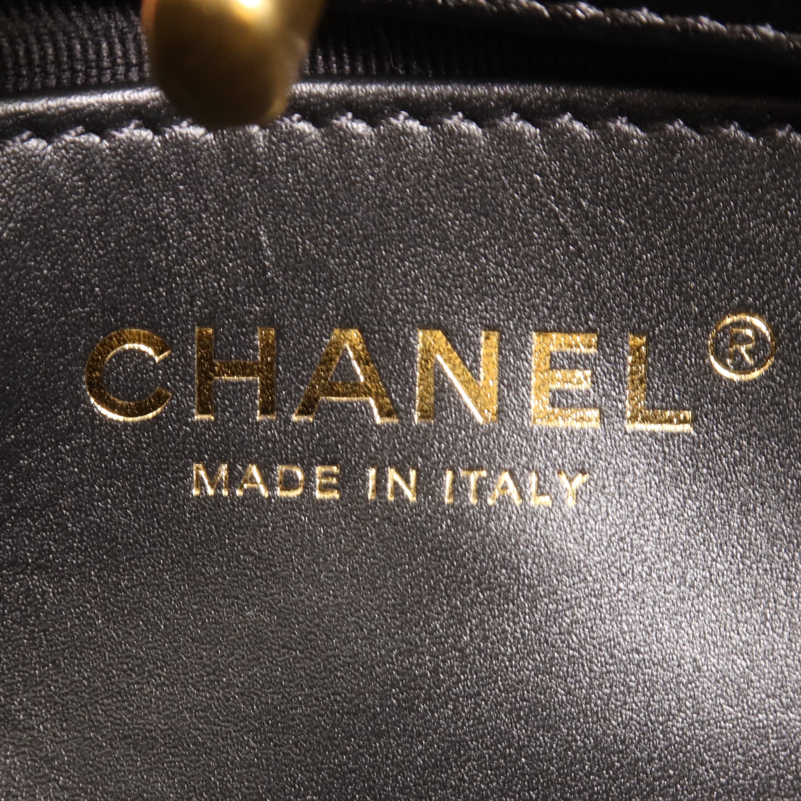 CHANEL 羊皮皮革25 Pearl Handle Shopping Bag金扣手挽肩背兩用袋