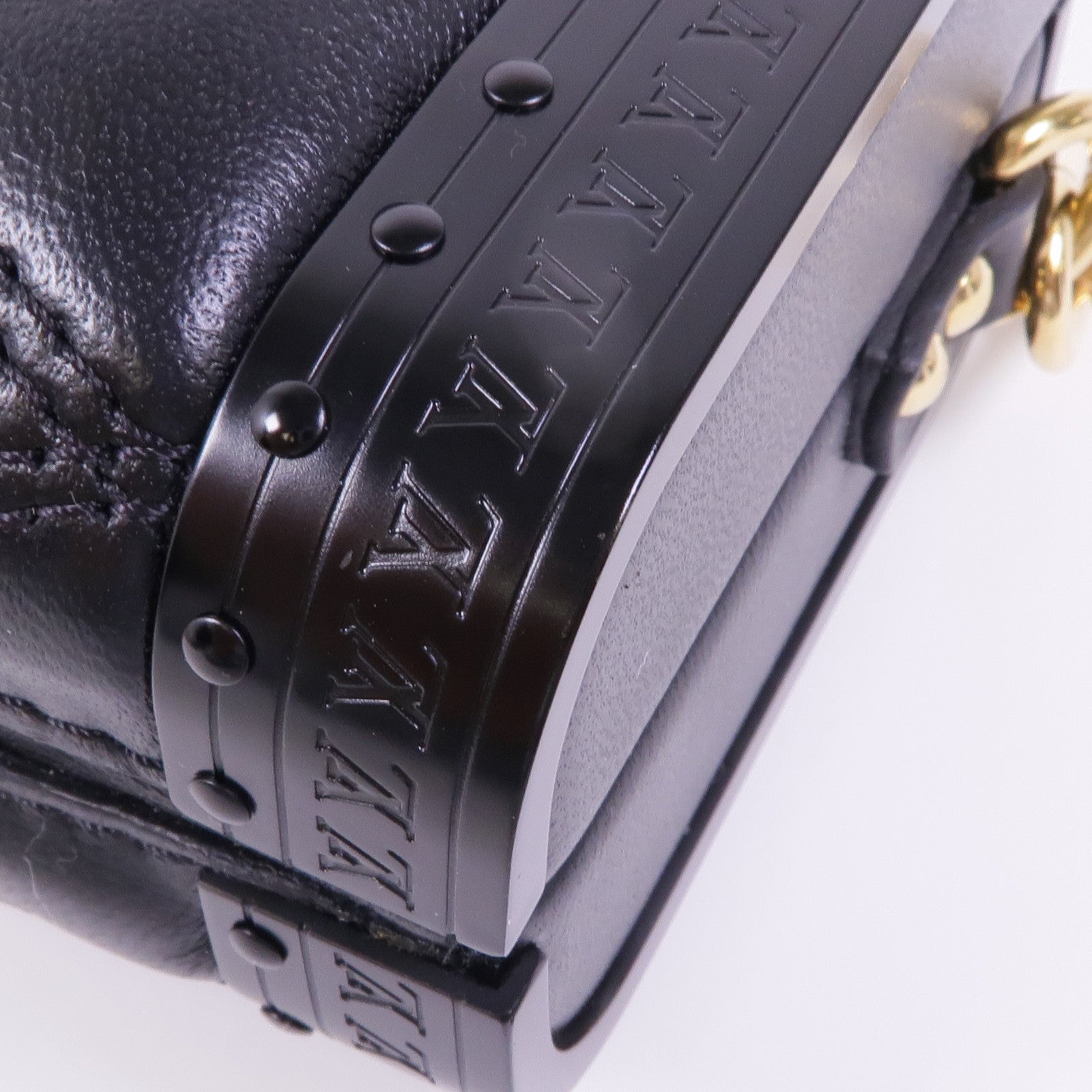 LOUIS VUITTON 【激減優惠】羊皮皮革Vanity Case金扣肩背袋