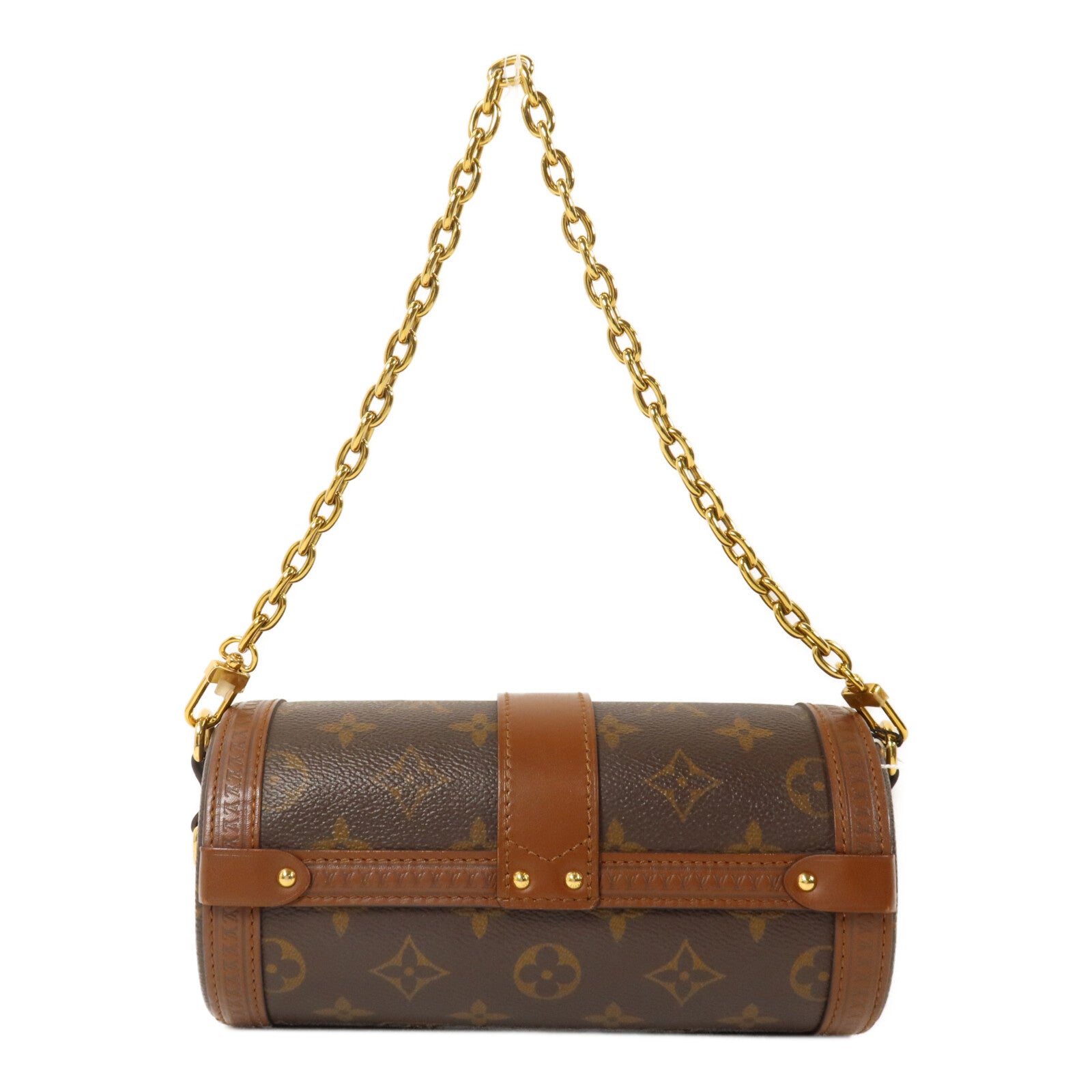 LOUIS VUITTON Monogram Papillon Trunk鏈帶手挽肩背兩用袋
