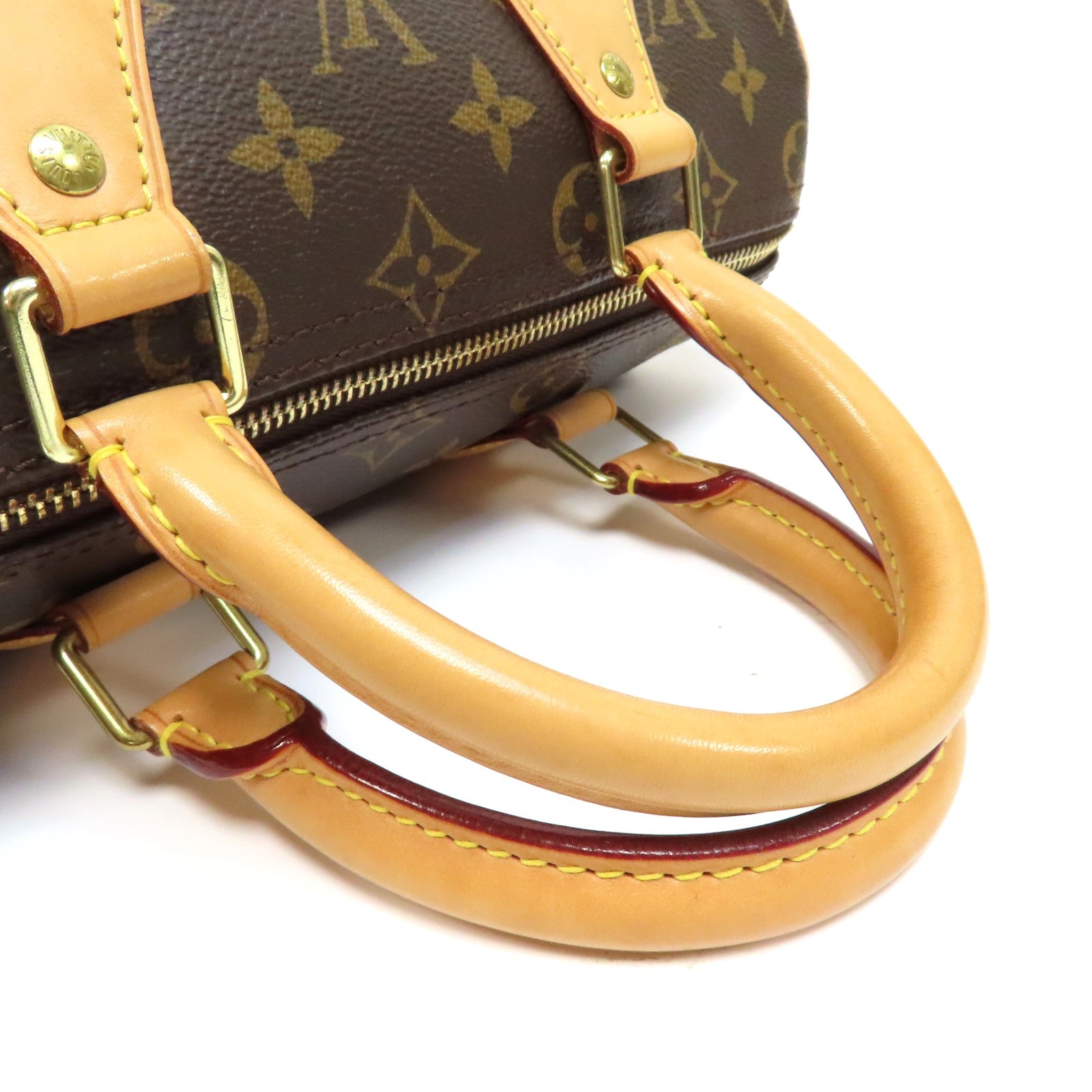 LOUIS VUITTON Monogram Speedy 25金扣手挽袋啡色