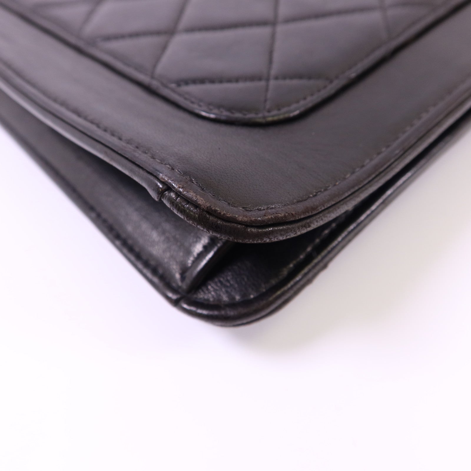 CHANEL 牛皮皮革Vintage Shoulder Bag金扣肩背袋