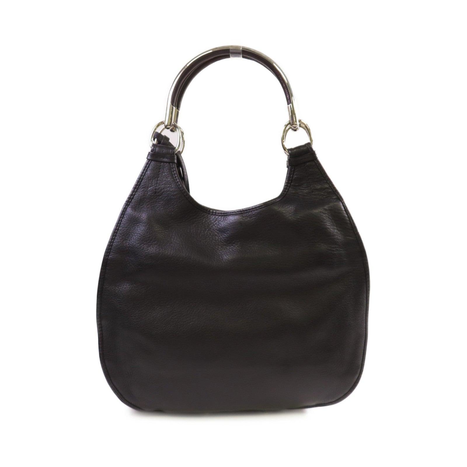 Dior 牛皮皮革Vintage Bag銀扣肩背袋黑色