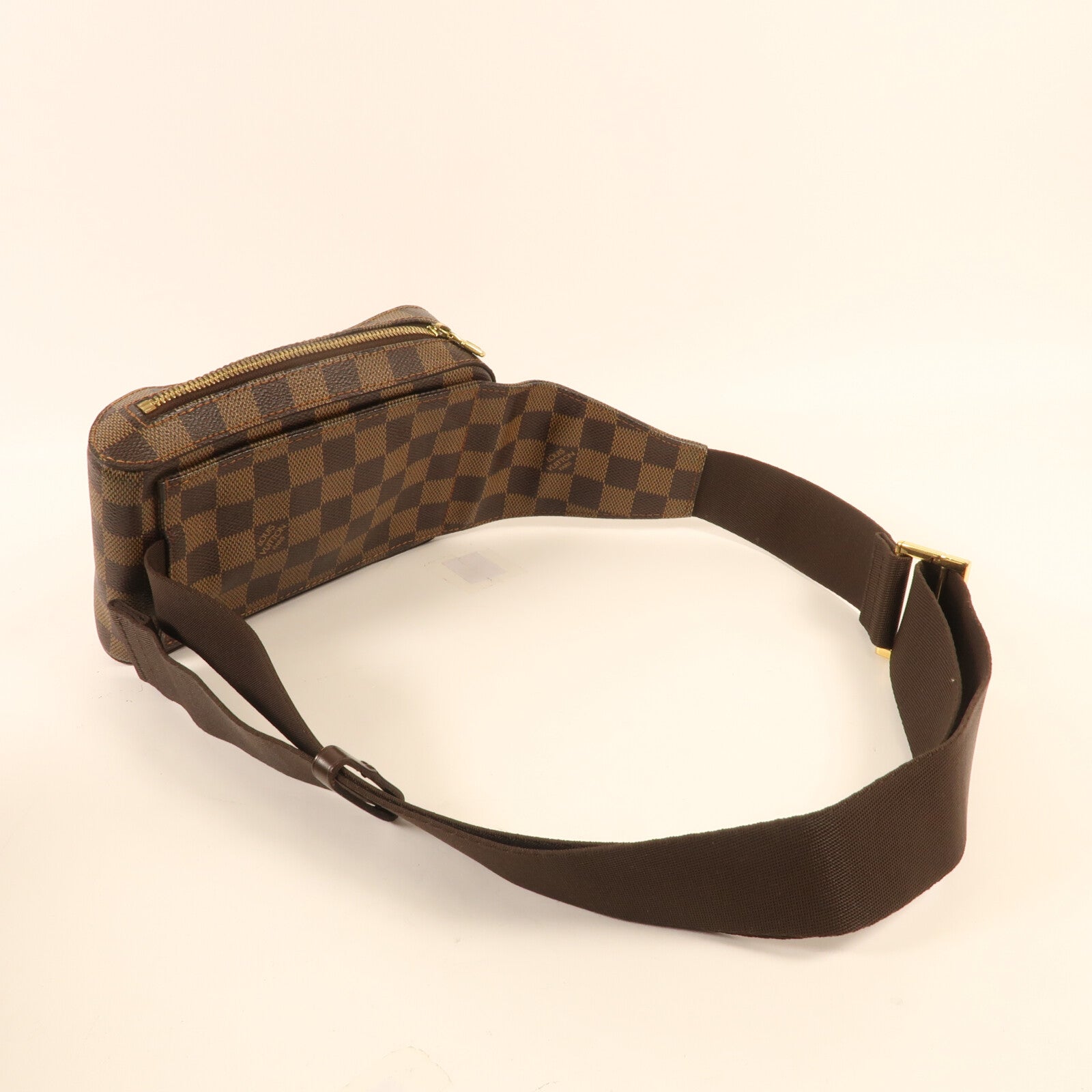 LOUIS VUITTON Damier Geronimos金扣腰包