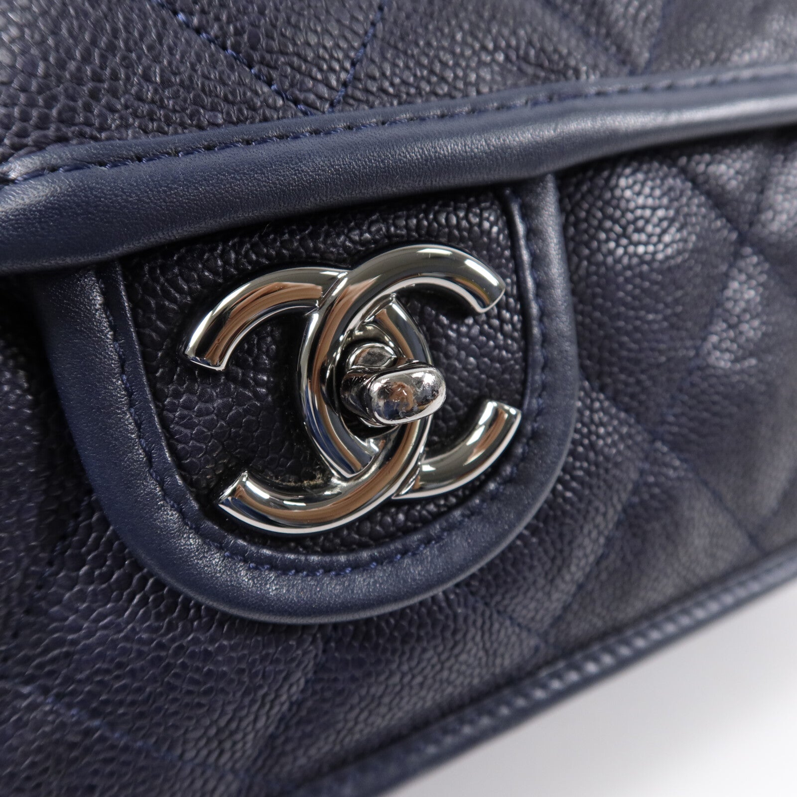 CHANEL 牛皮皮革French Riviera Chain Bag鏈帶肩背袋