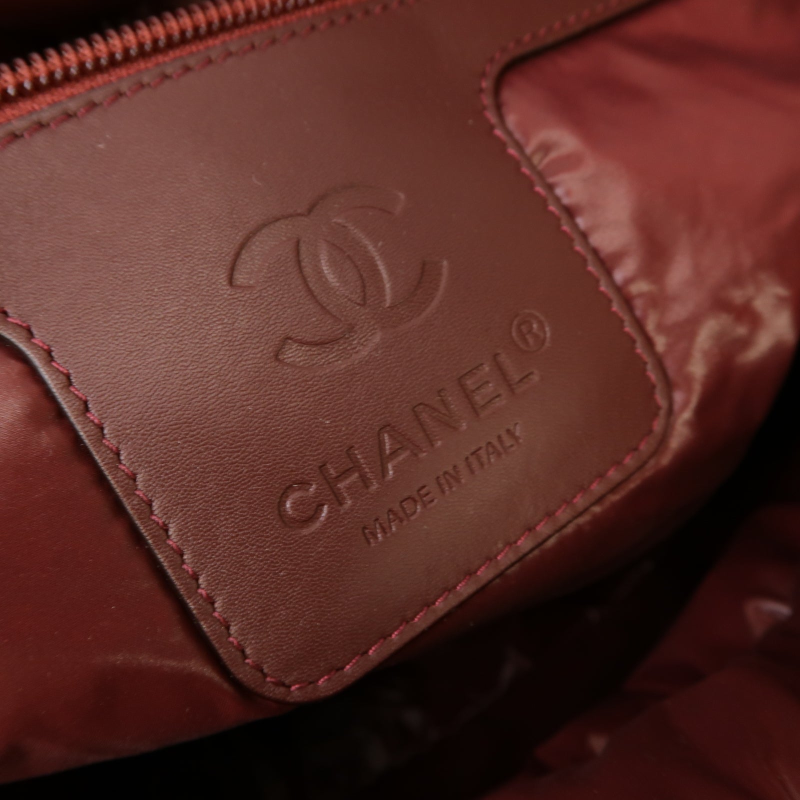 CHANEL 菱格尼龍Coco Cocoon銀扣手挽袋黑色